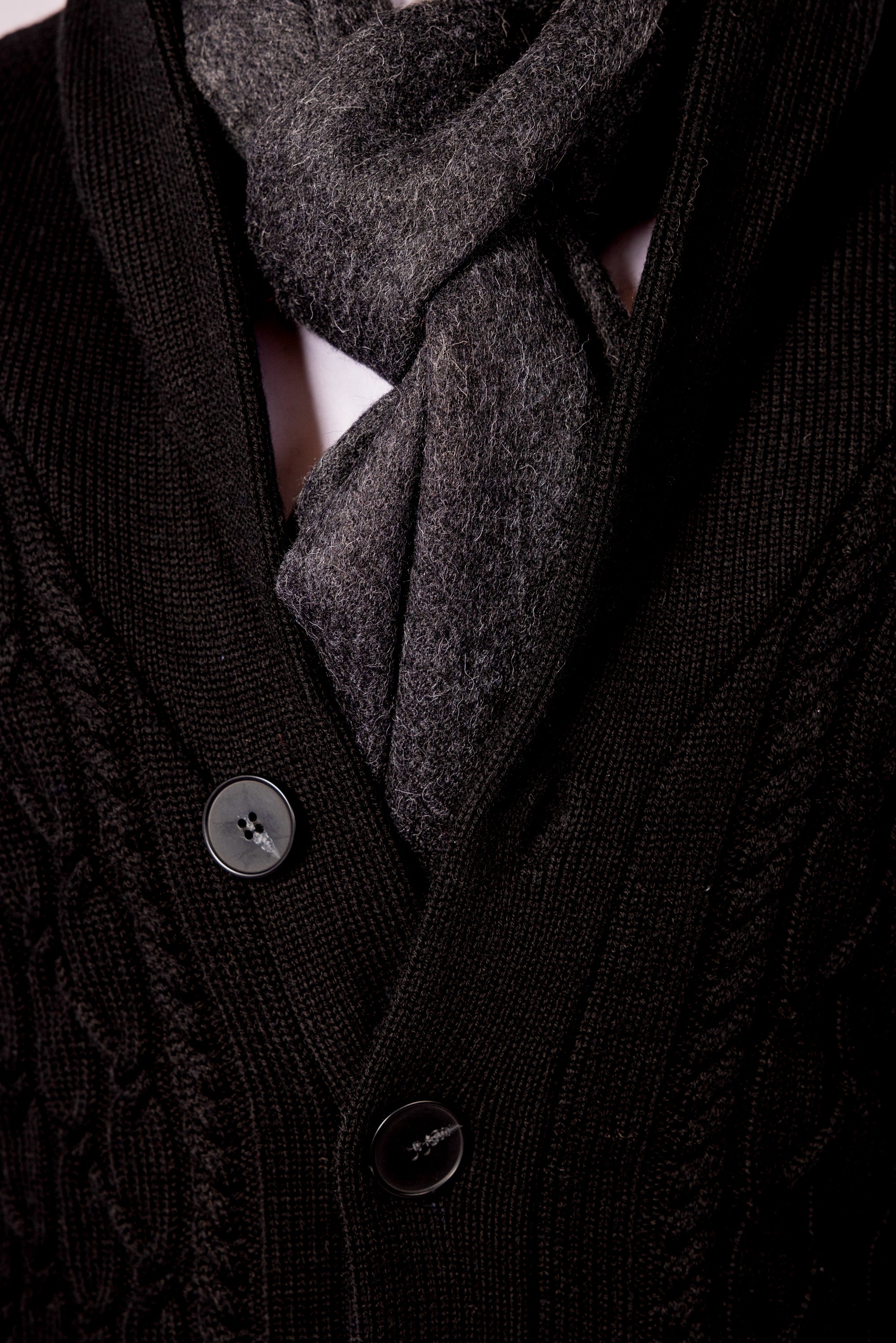 Cable Knit Cardigan - Atica Man