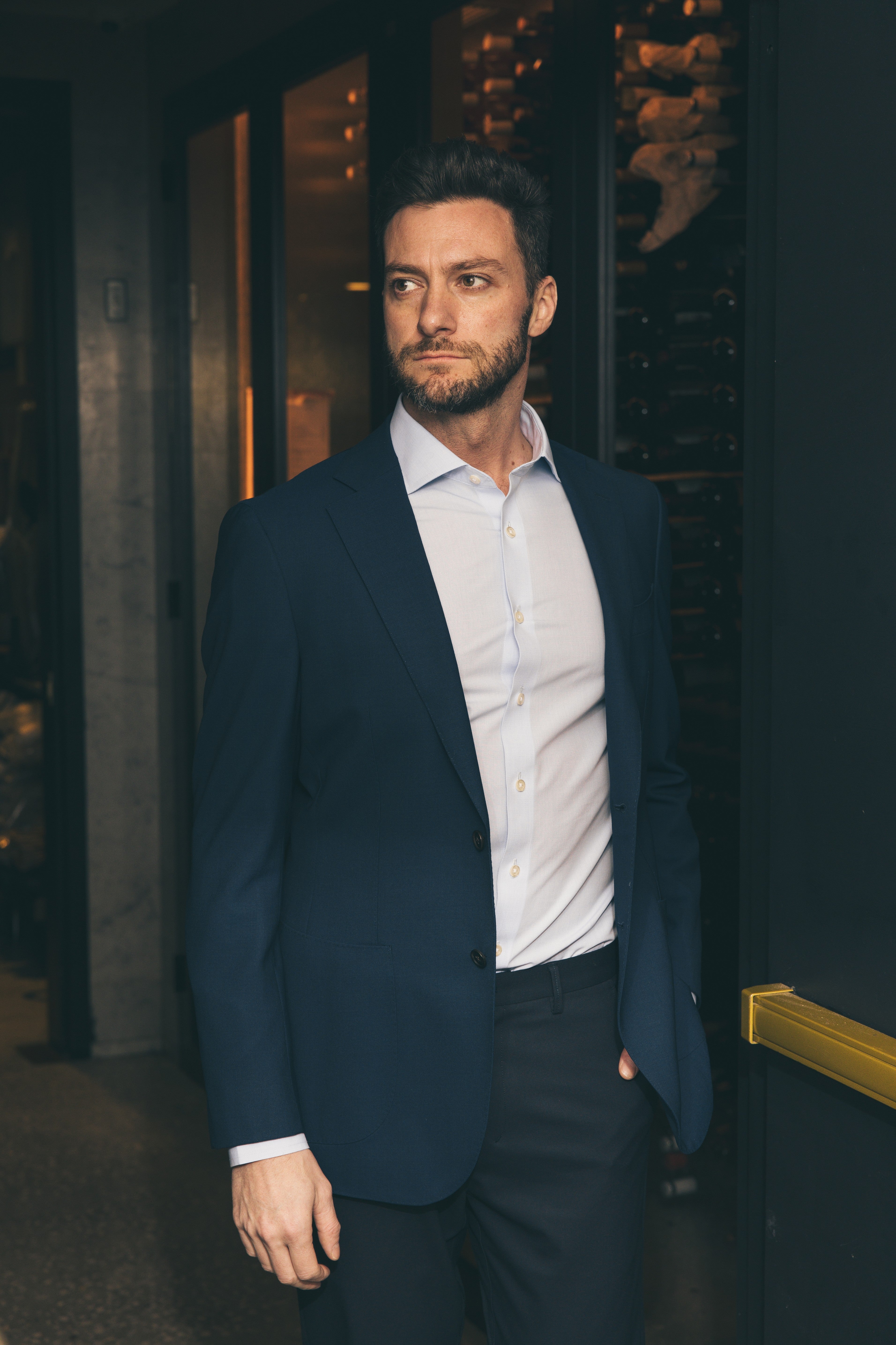 Cerruti Travel Blazer | Blue - Atica Man