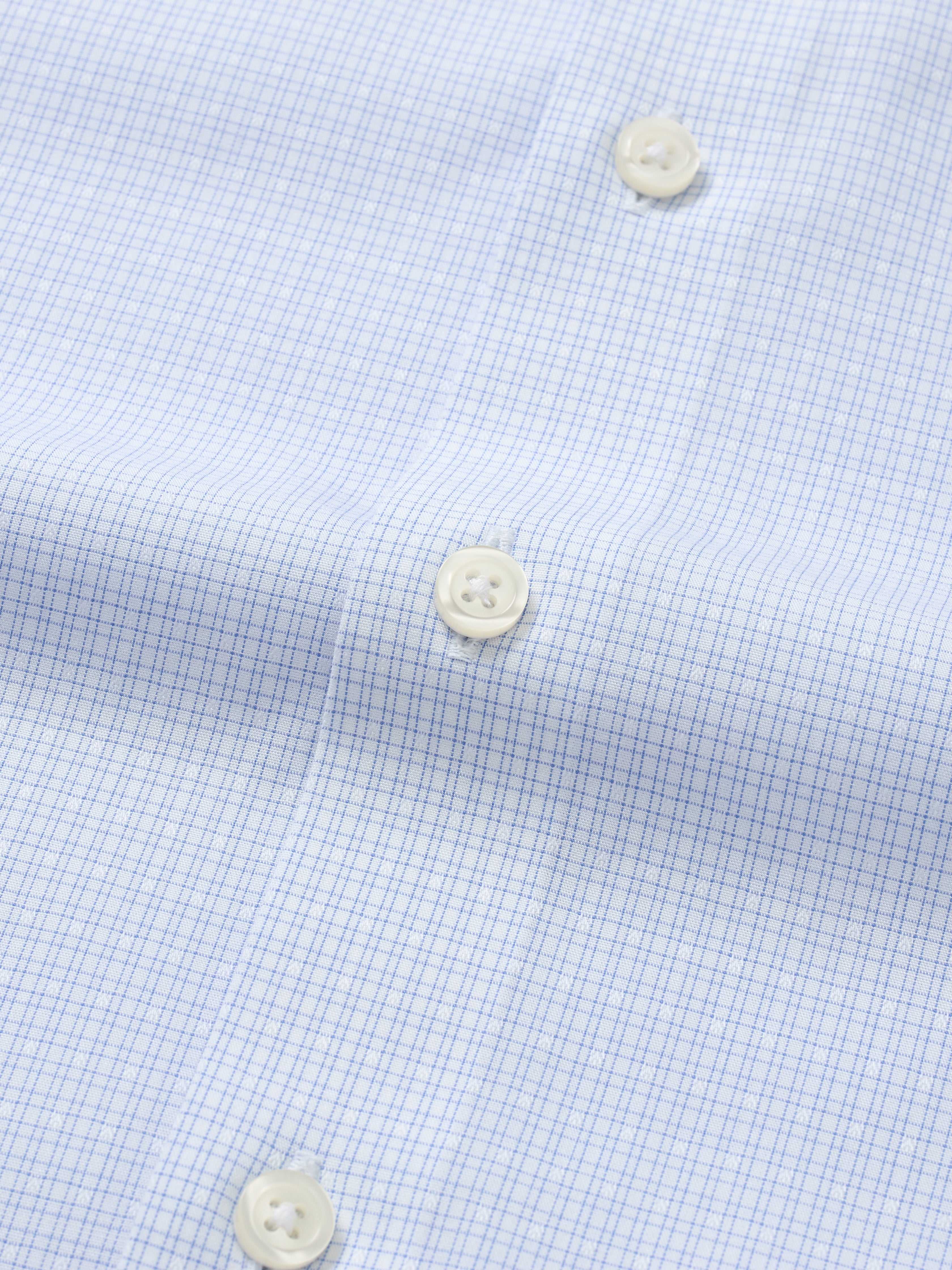 Riviera Light Blue Double Grid Shirt - Atica Man
