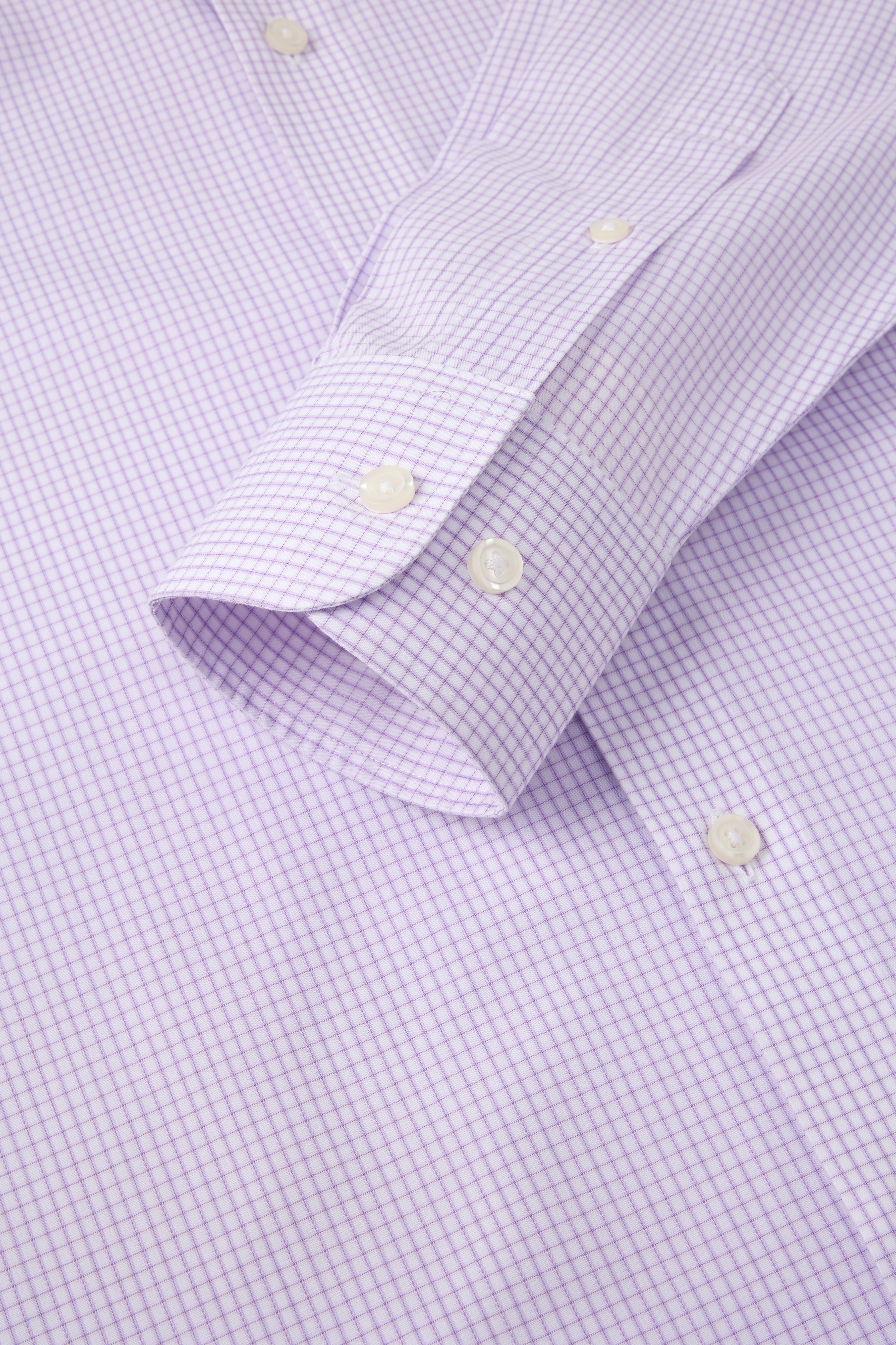 Greenwich Purple Mini Grid Shirt - Atica Man