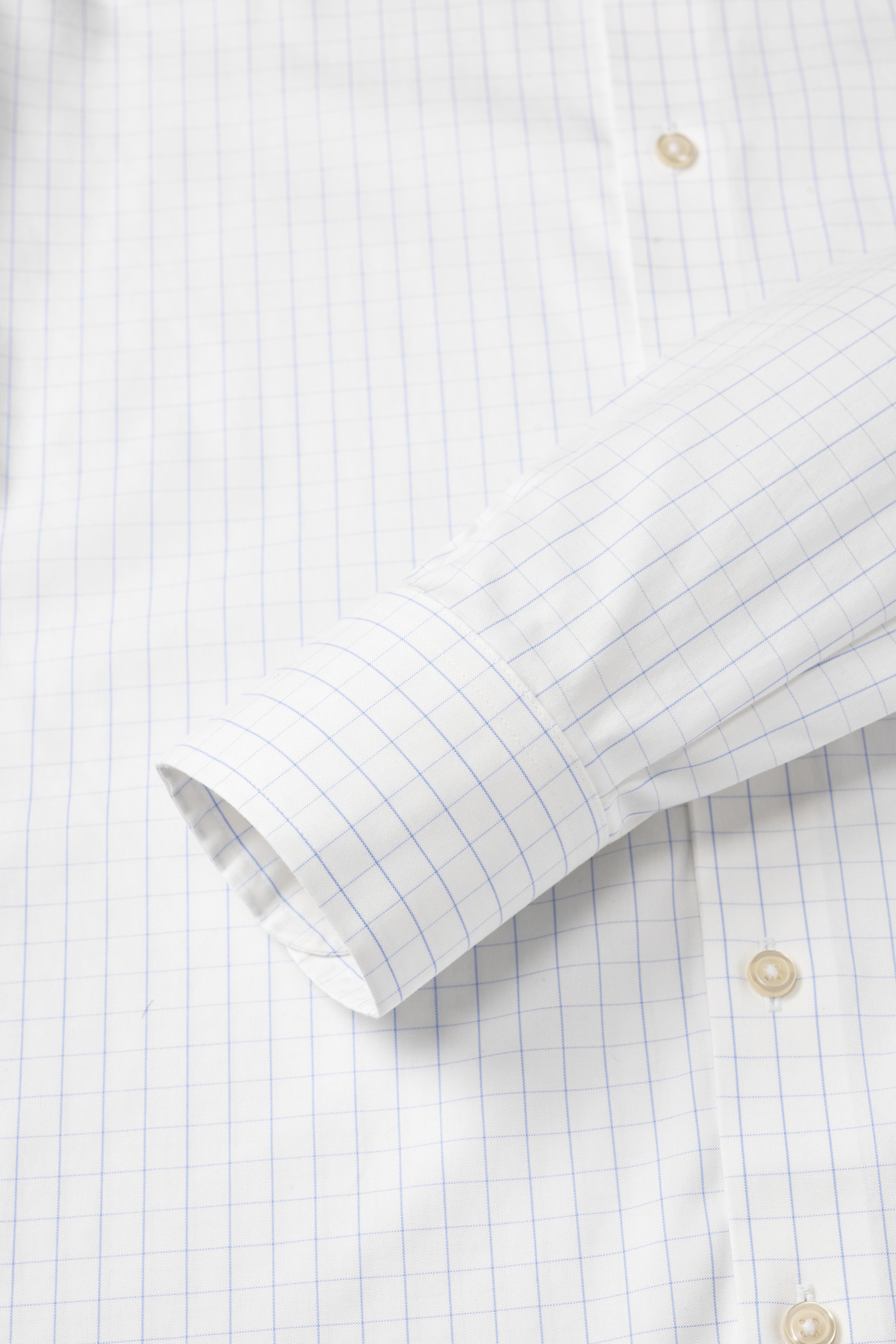 Providence Light Blue Windowpane Shirt - Atica Man