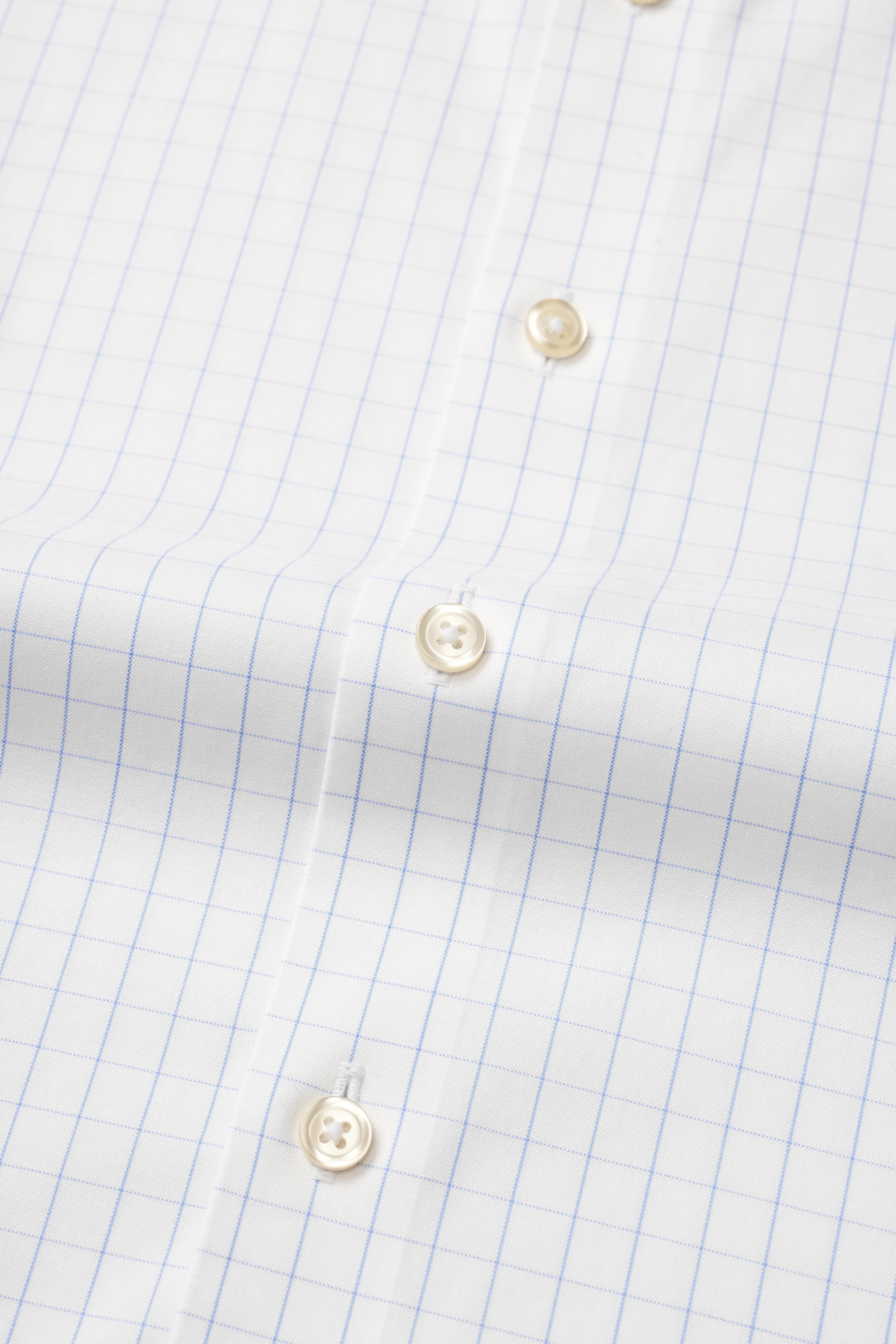 Providence Light Blue Windowpane Shirt - Atica Man