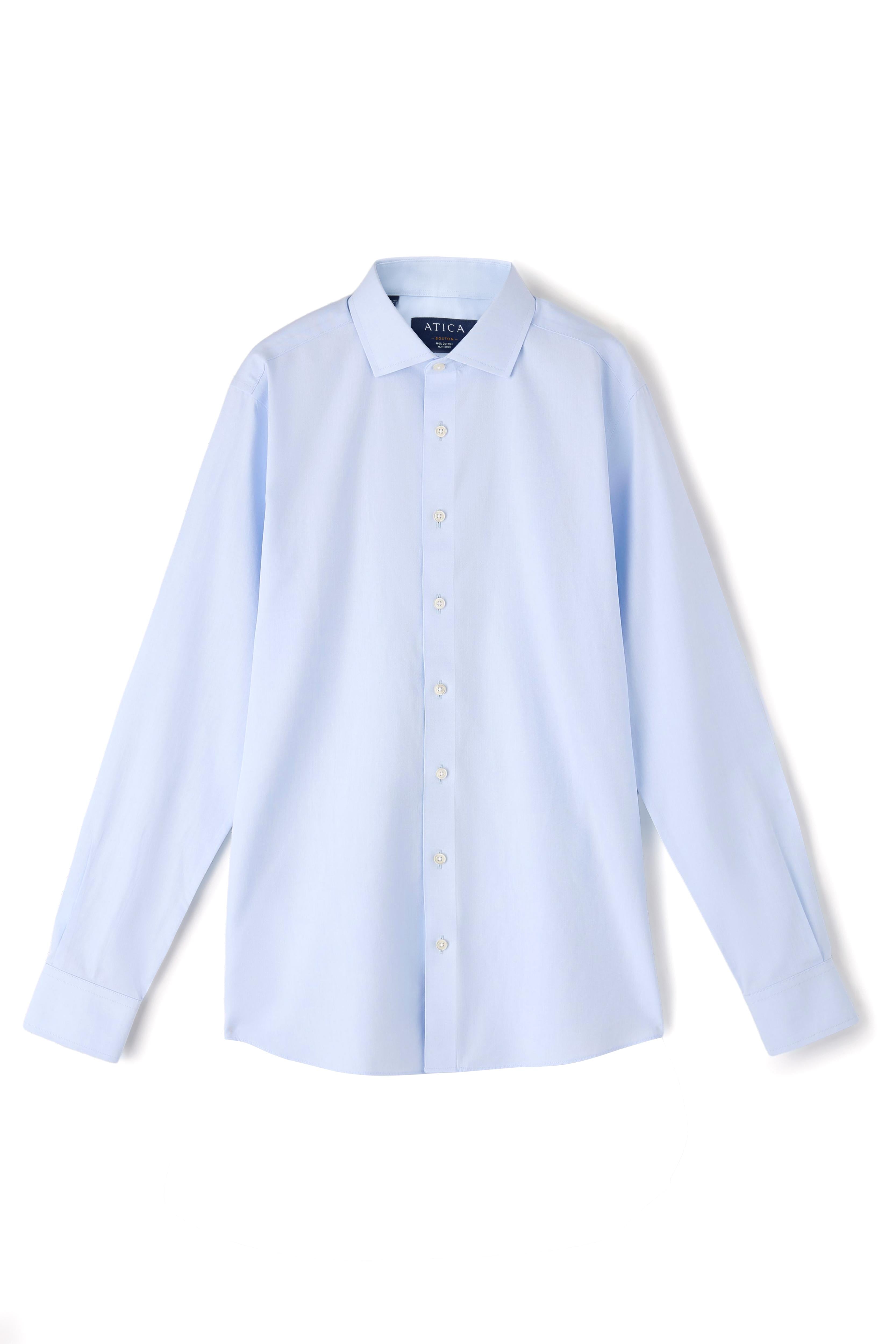 Boston Light Blue Pinpoint Shirt - Atica Man