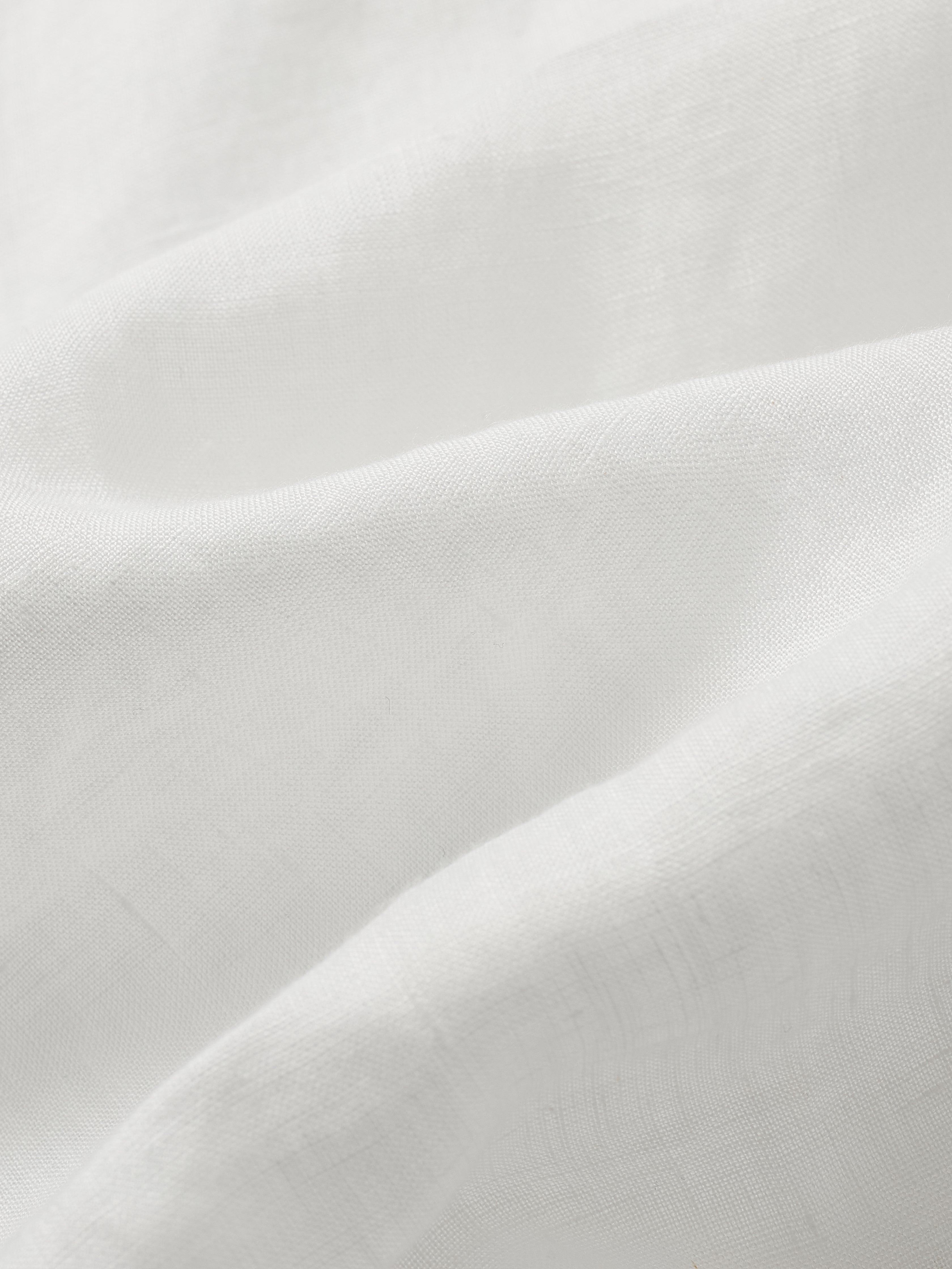 Everyday White Long Sleeve Linen Shirt - Atica Man