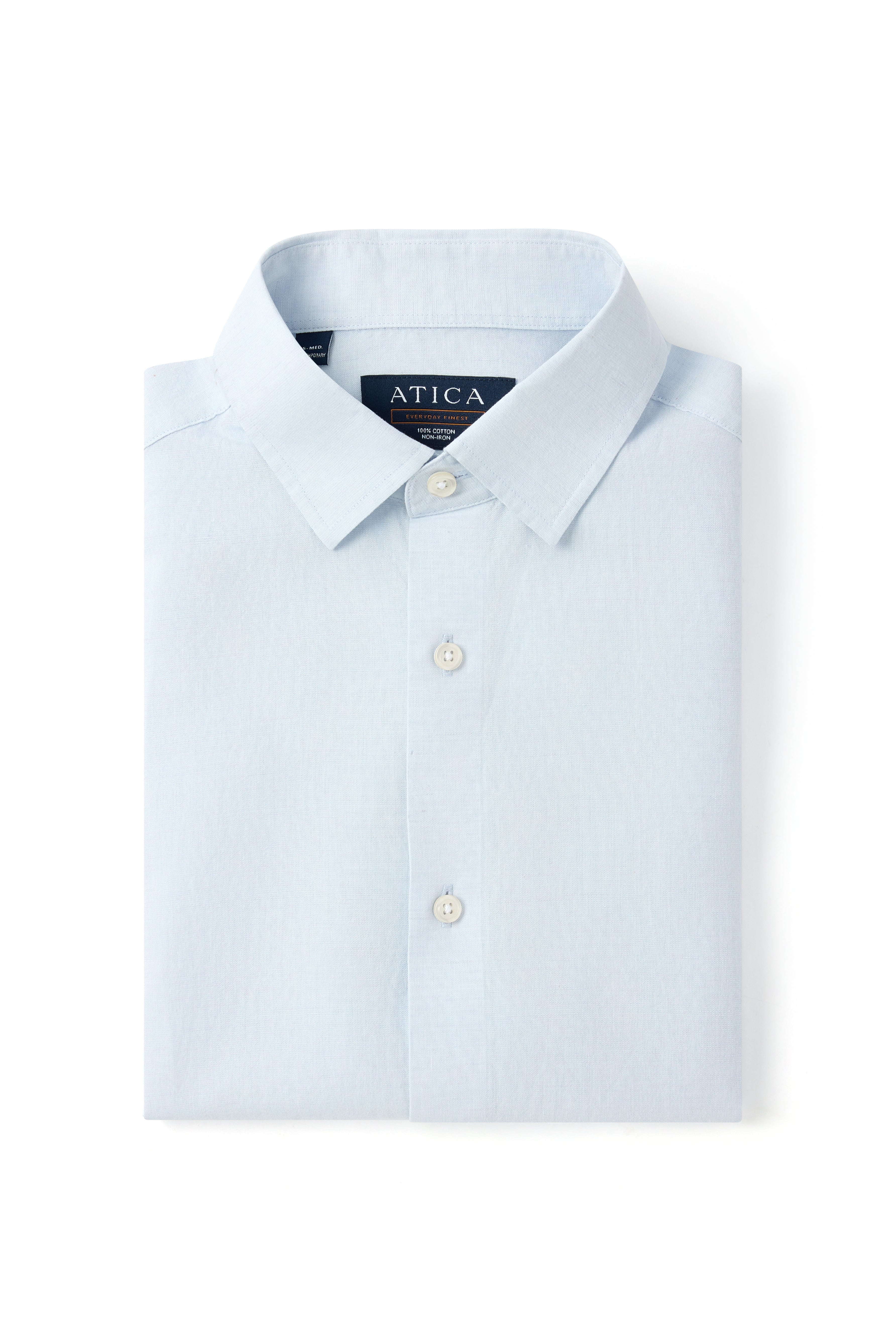 Sky Blue Short Sleeve Linen Shirt