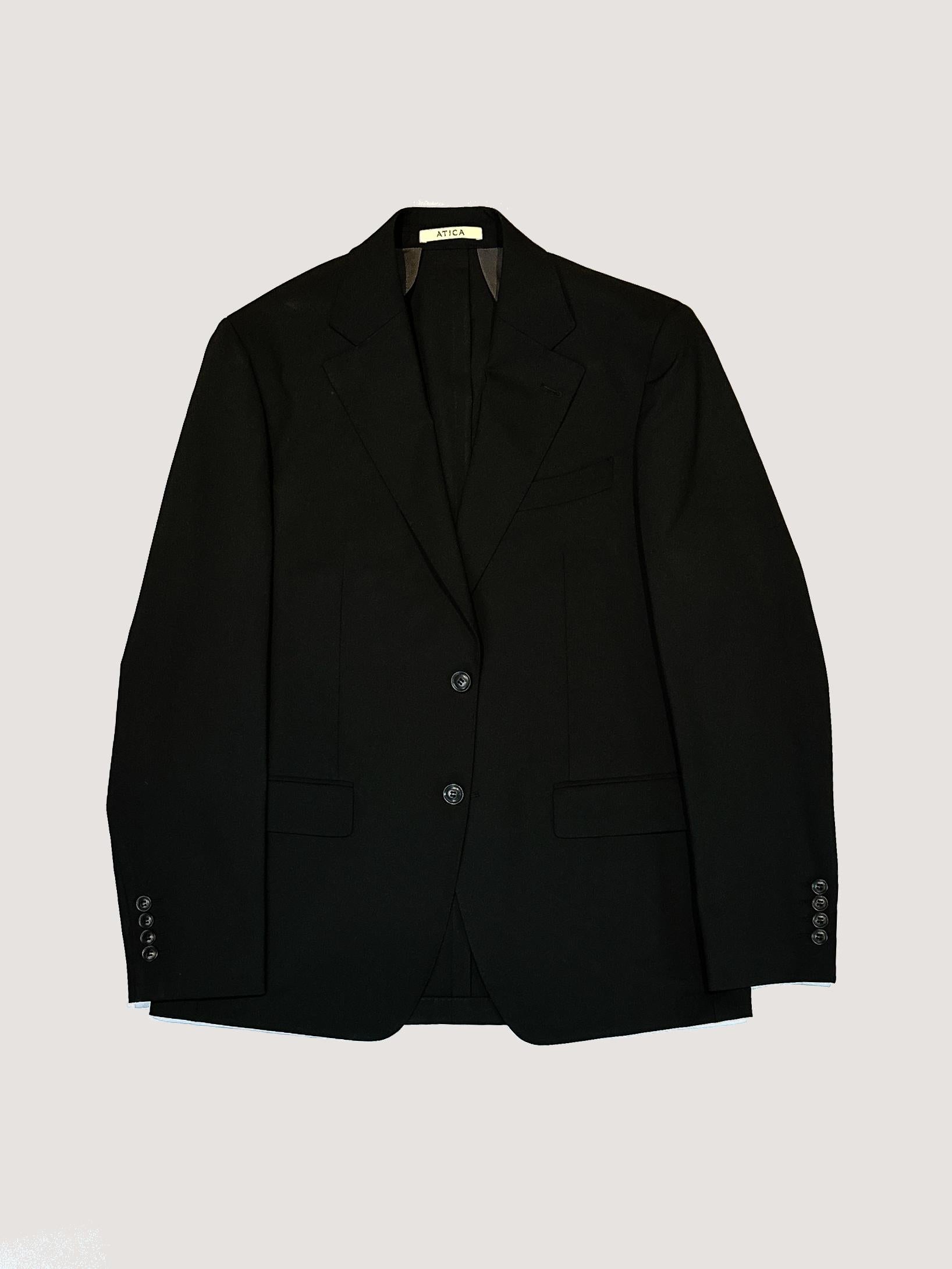 Washable Travel Blazer Black | Classic - Atica Man