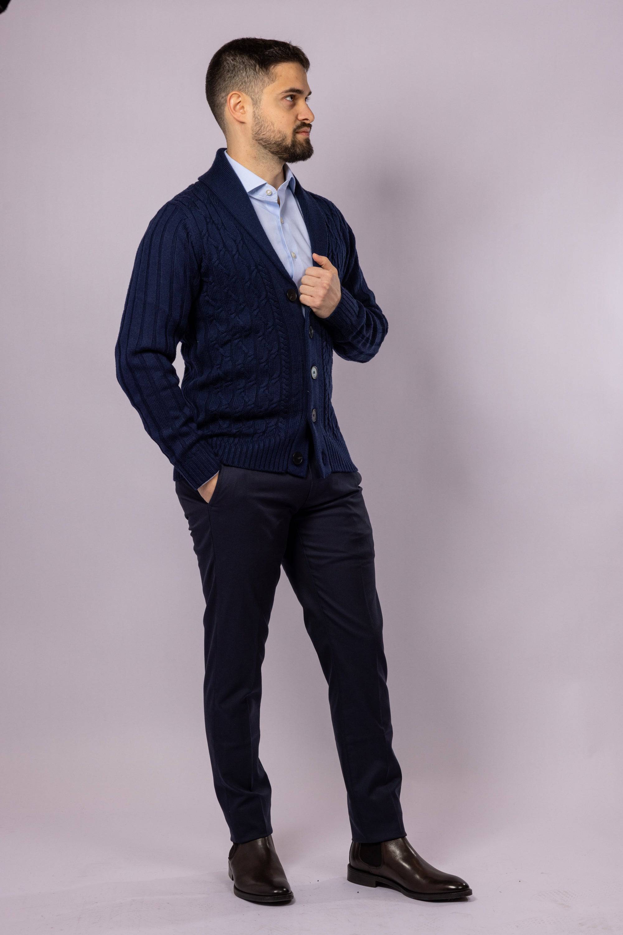 Cable Knit Cardigan - Atica Man