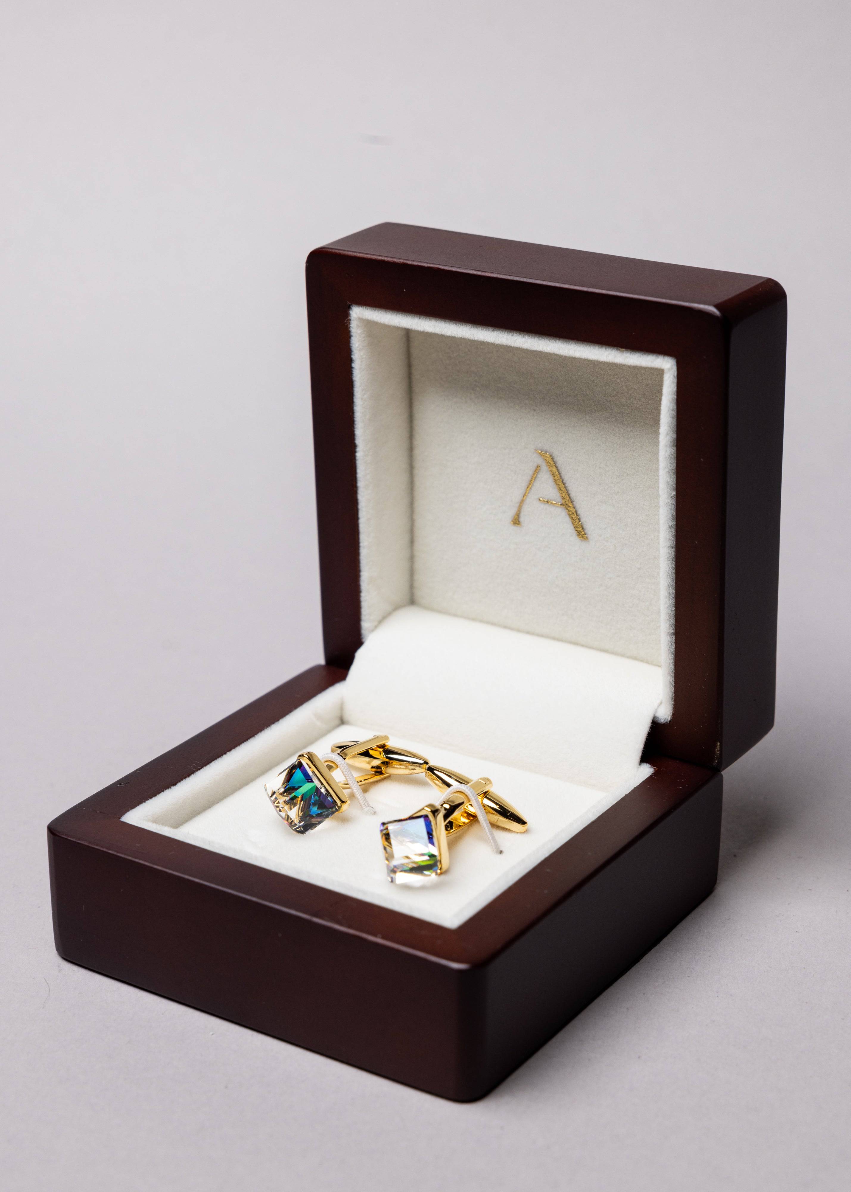 Charm Crystal Cufflinks - Atica Man