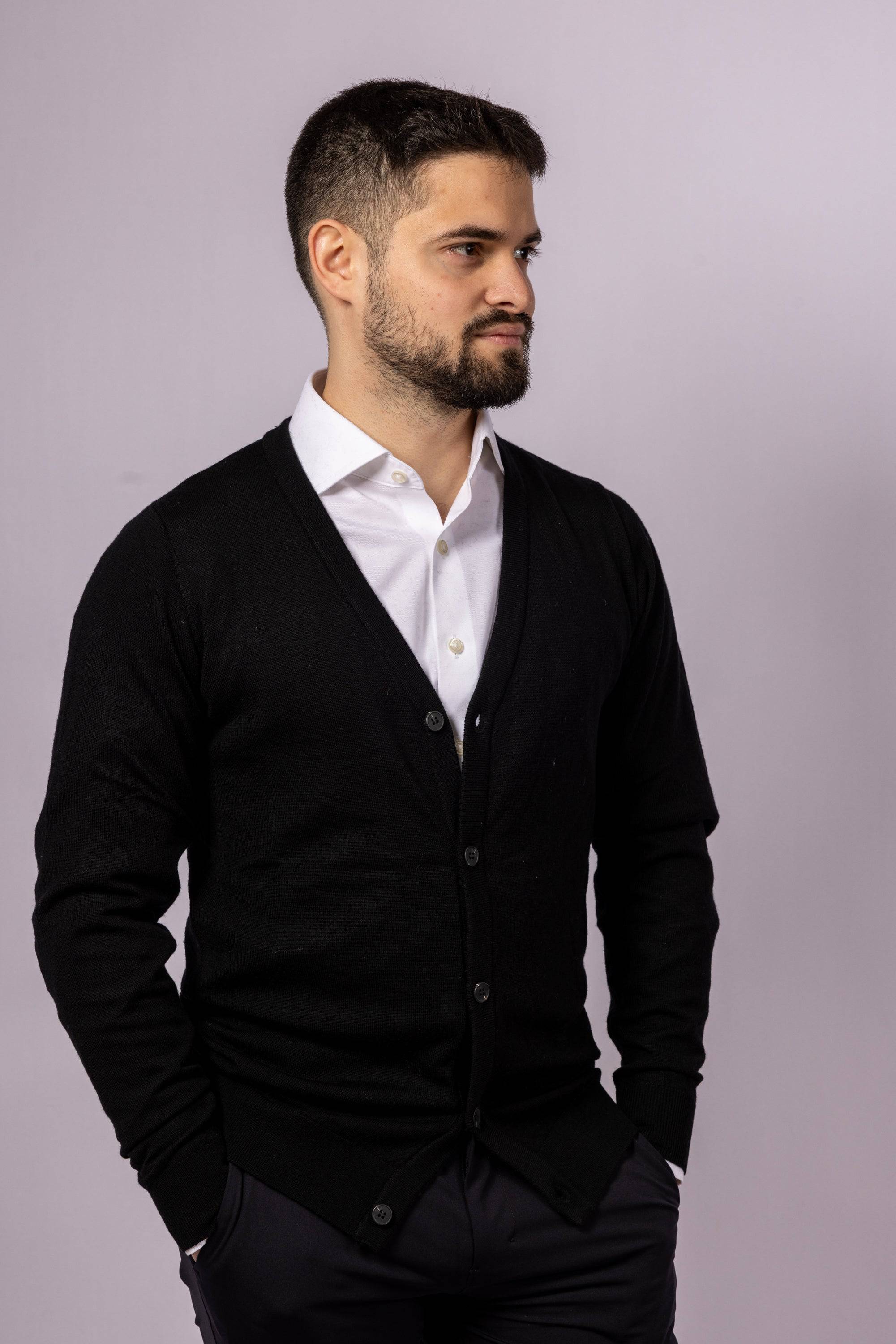 Classic Button-Up Cardigan - Atica Man