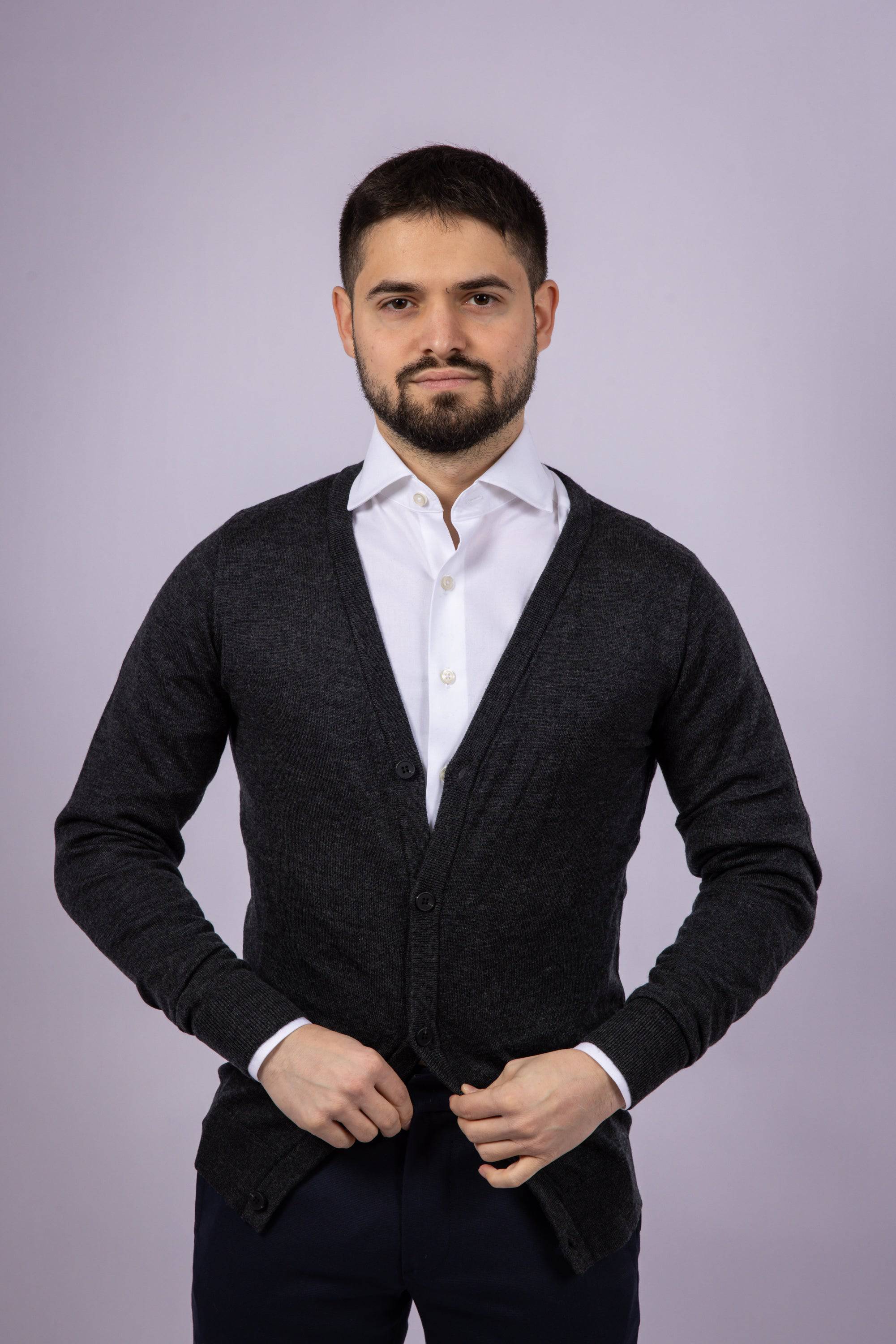 Classic Button-Up Cardigan - Atica Man