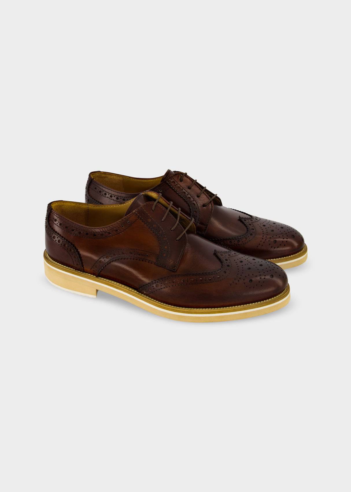 Wingtip Derby Oxford Brown - Atica Man