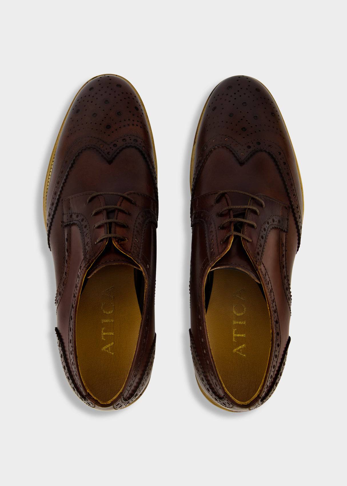 Wingtip Derby Oxford Brown - Atica Man