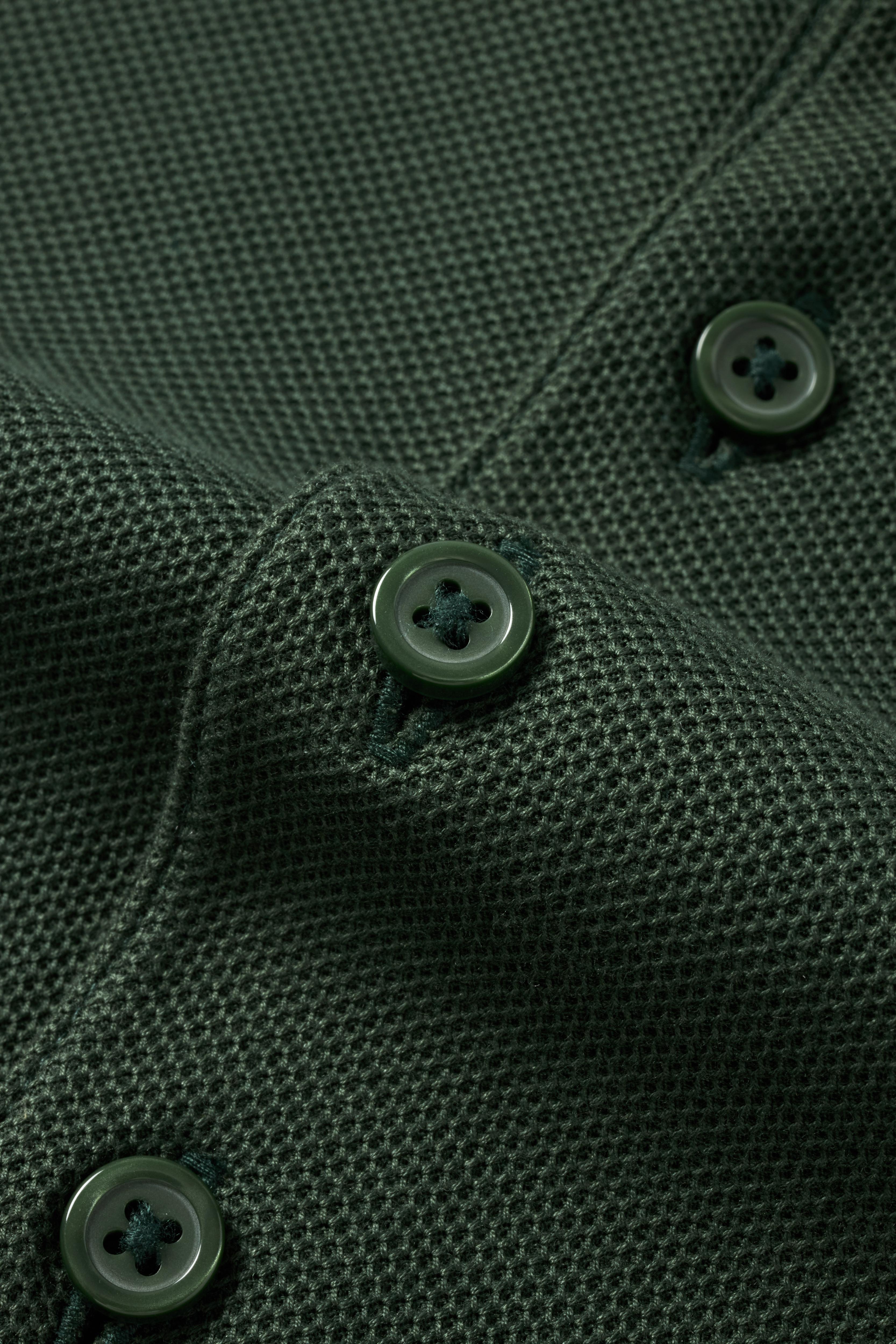 Forest Green Dress Collar Performance Polo - Atica Man