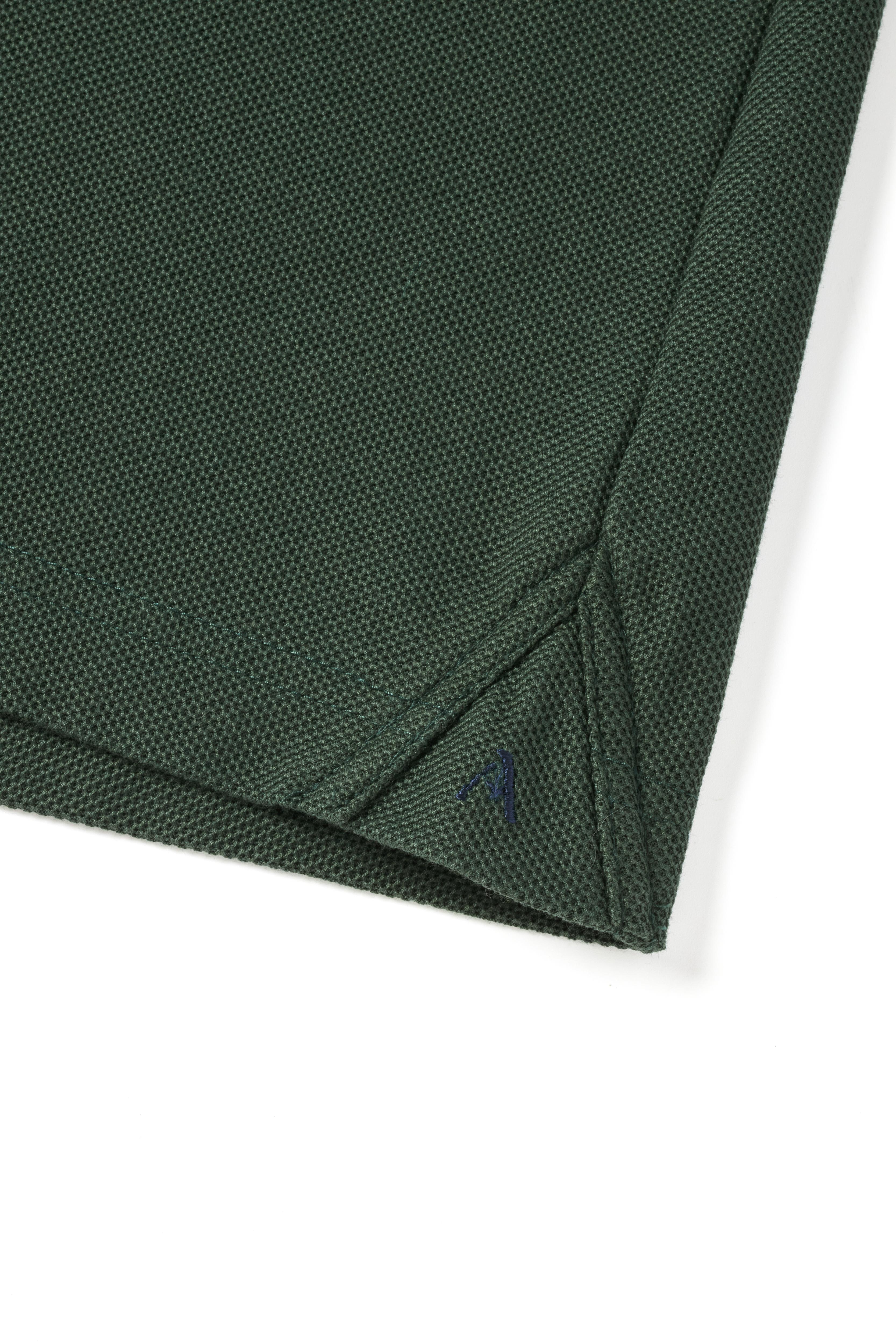 Forest Green Dress Collar Performance Polo - Atica Man