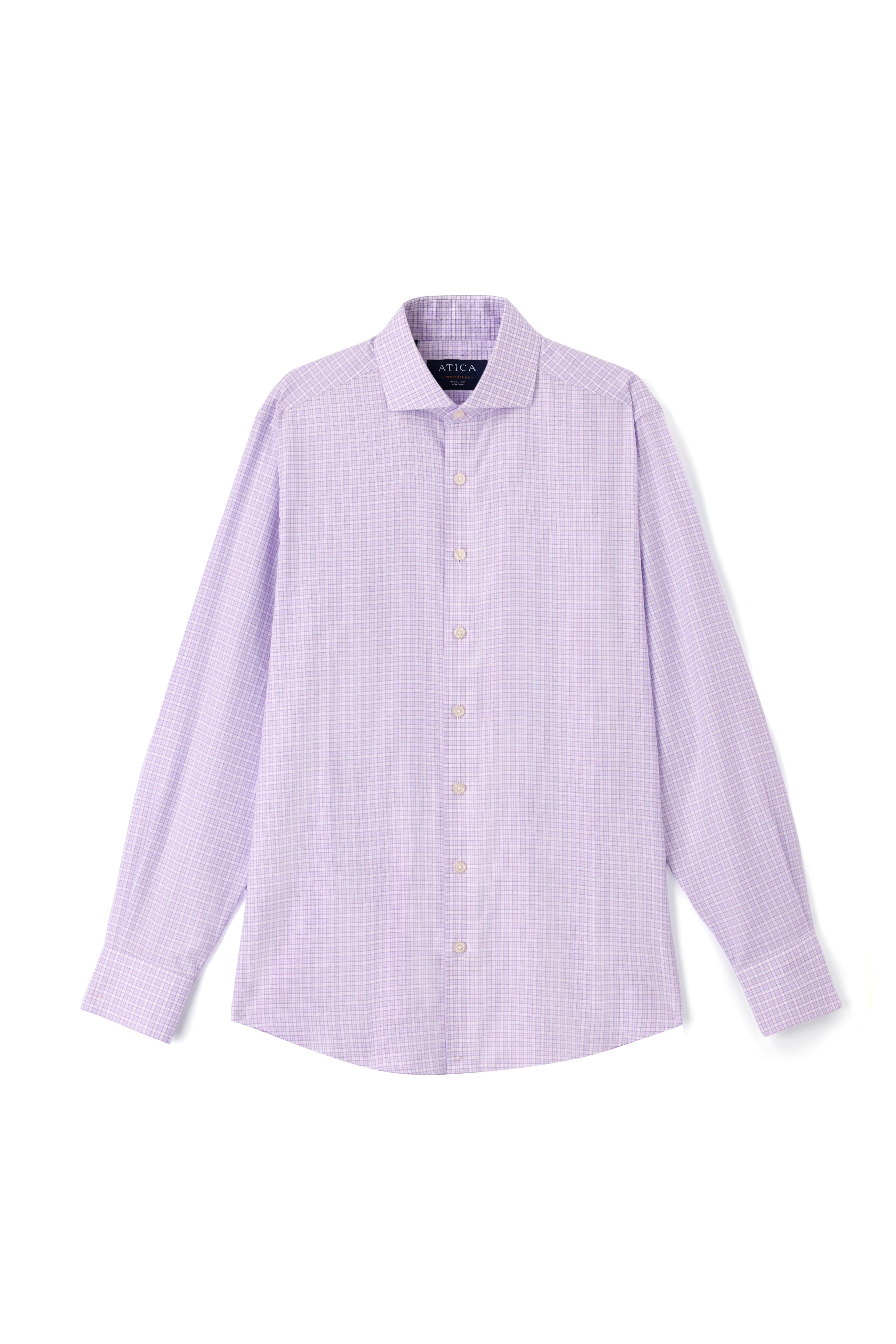 Providence Lavender Check Shirt - Atica Man