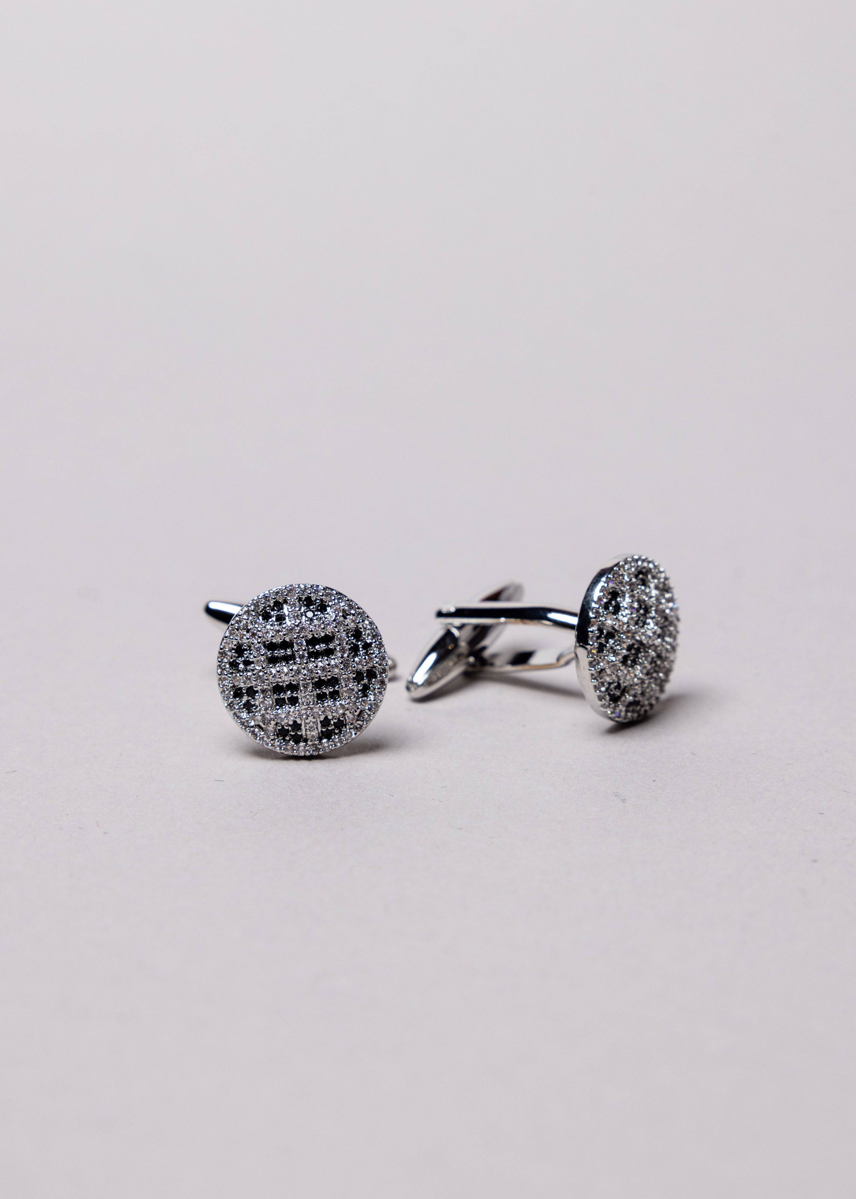 Grid Gleam Cufflinks - Atica Man
