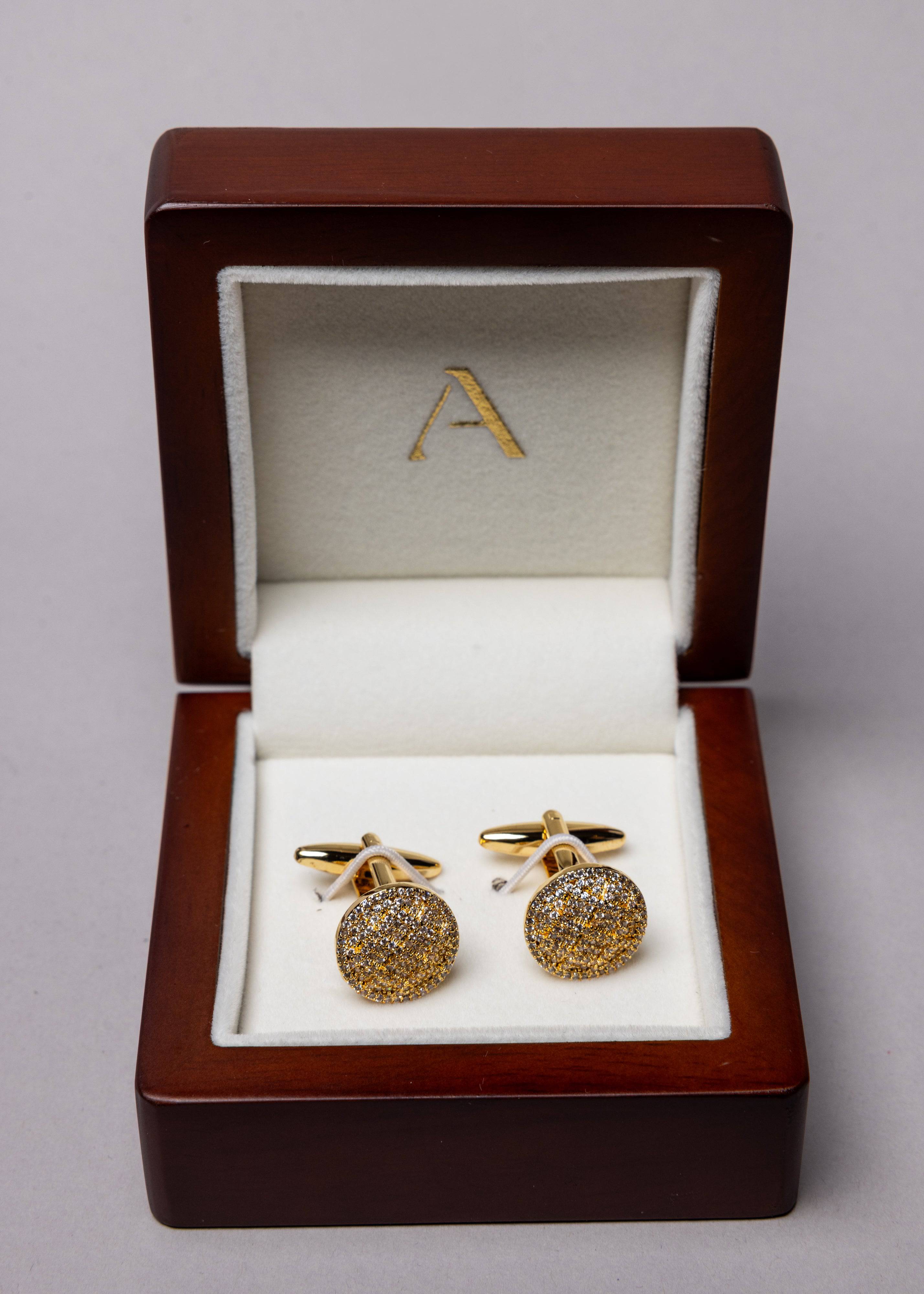 Grid Gleam Cufflinks - Atica Man