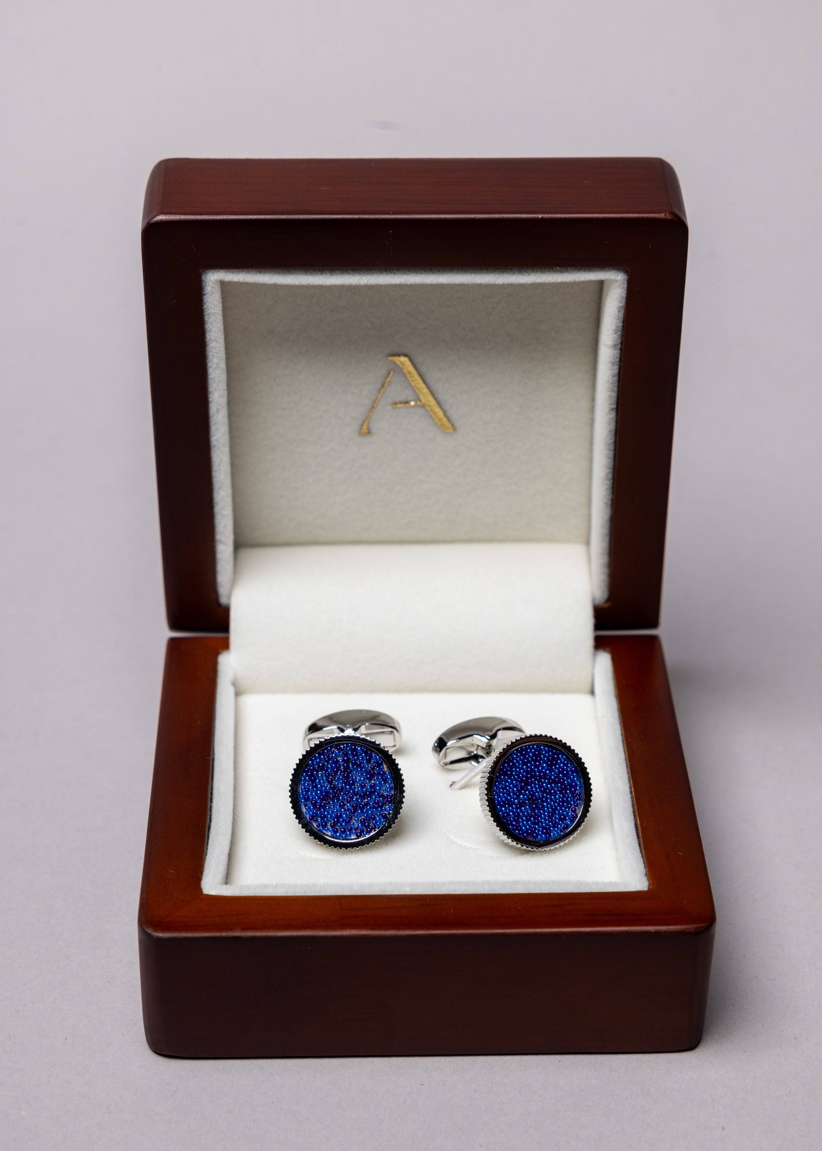 Midnight Spark Cufflinks - Atica Man