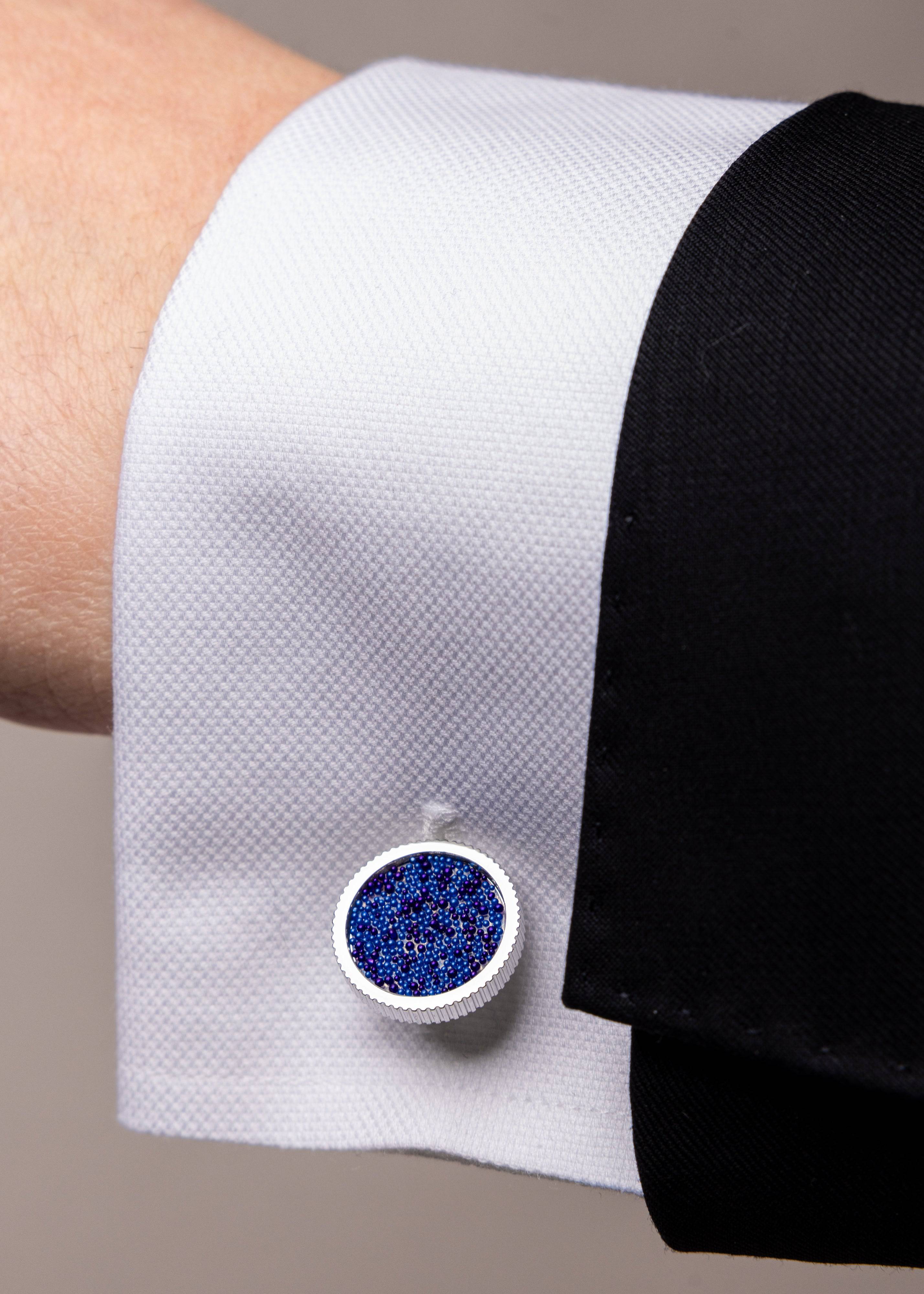 Midnight Spark Cufflinks - Atica Man