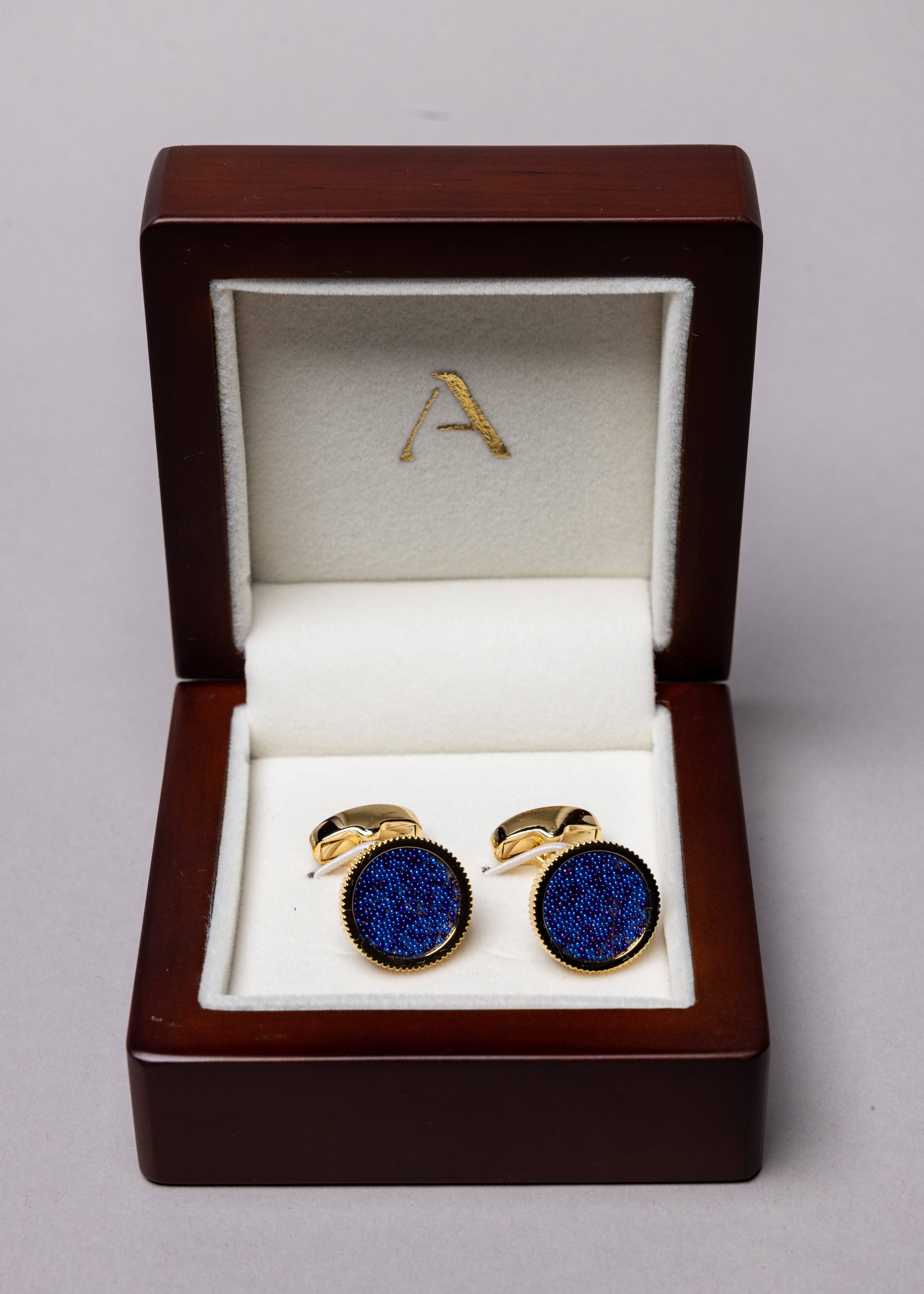Midnight Spark Cufflinks - Atica Man