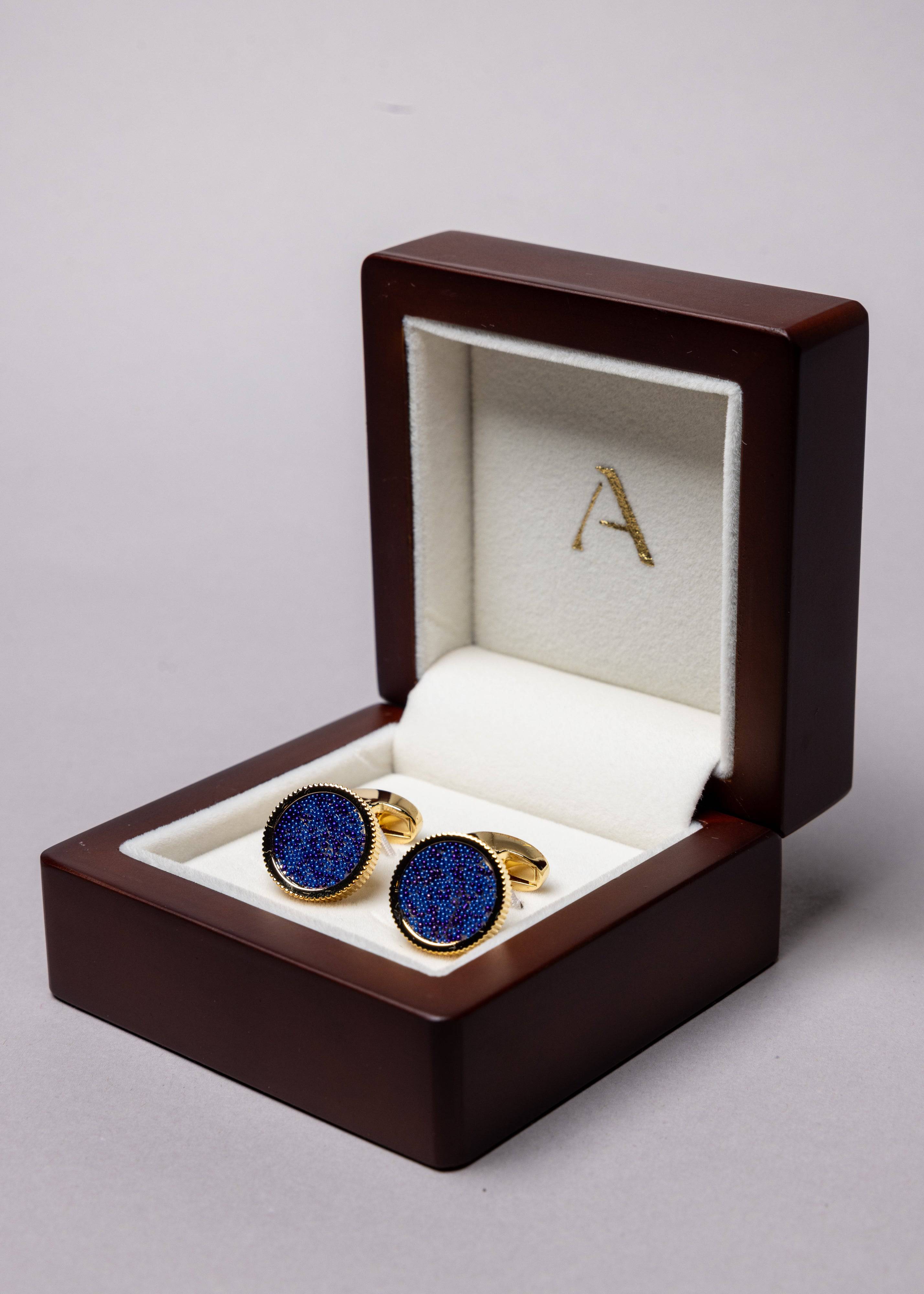 Midnight Spark Cufflinks - Atica Man