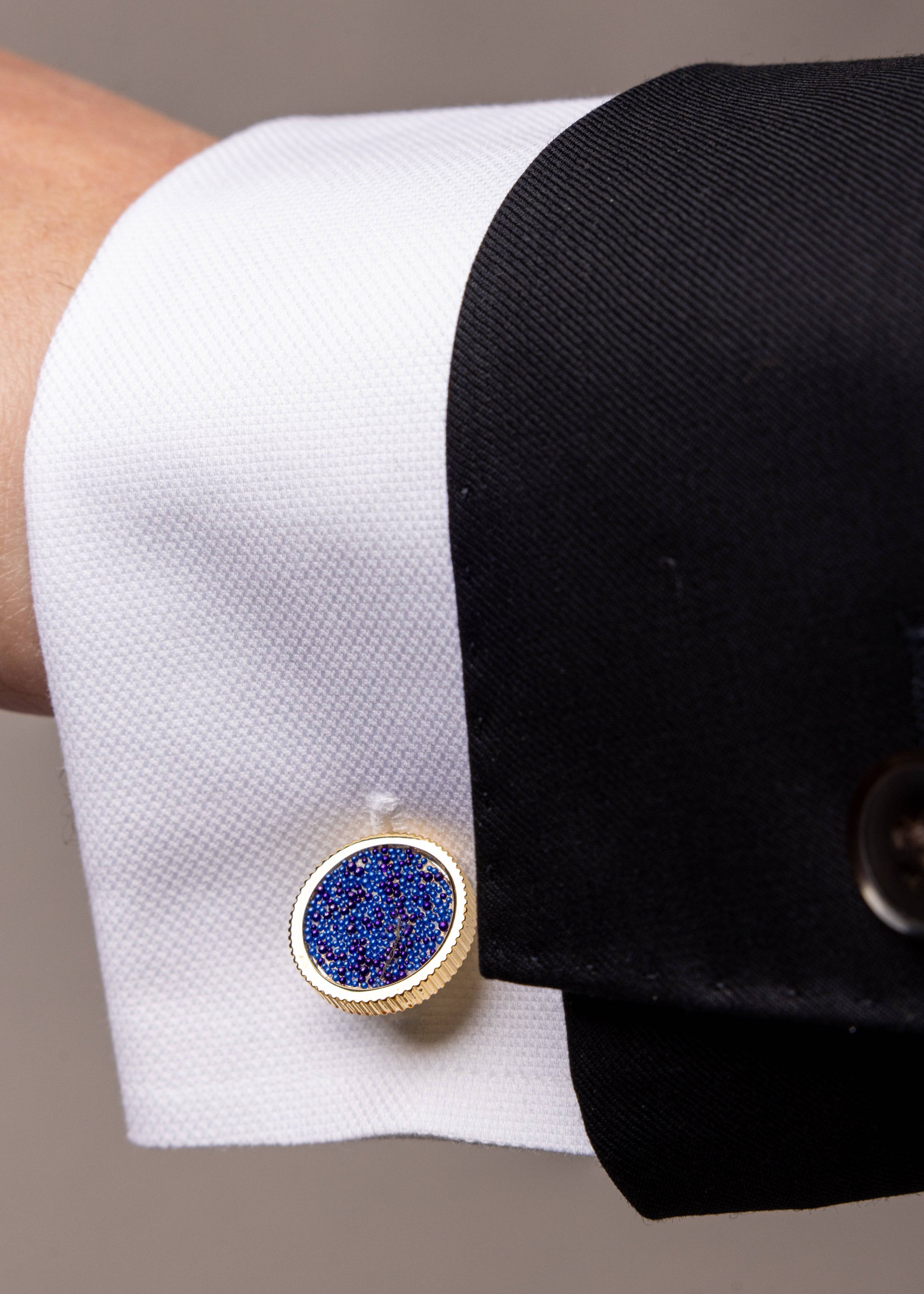 Midnight Spark Cufflinks - Atica Man