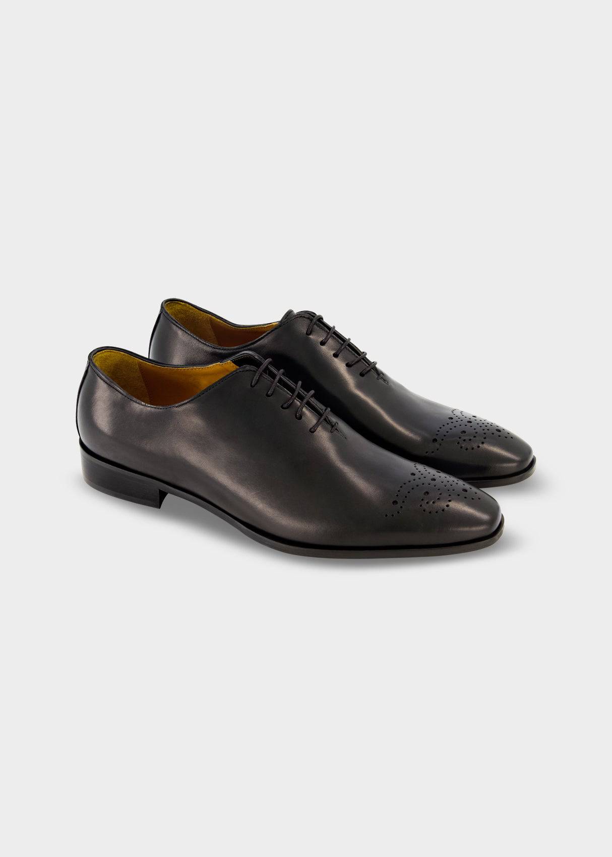 Brogue Wholecut Oxford Black - Atica Man