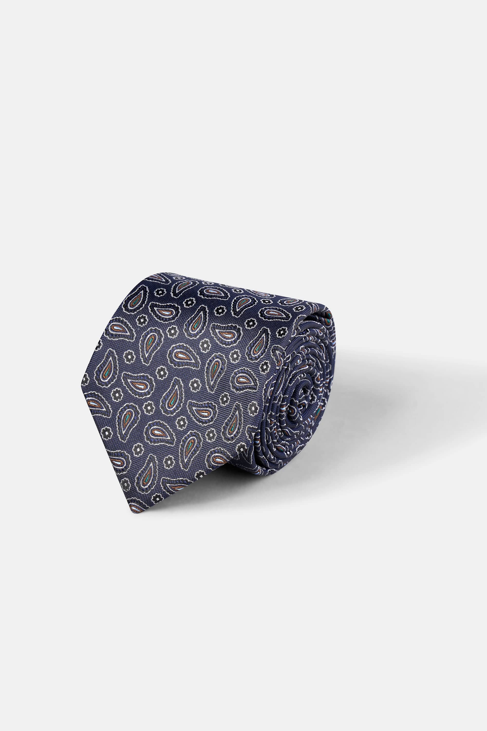 Woven Tie | 100% Silk | Paisley Pattern.
