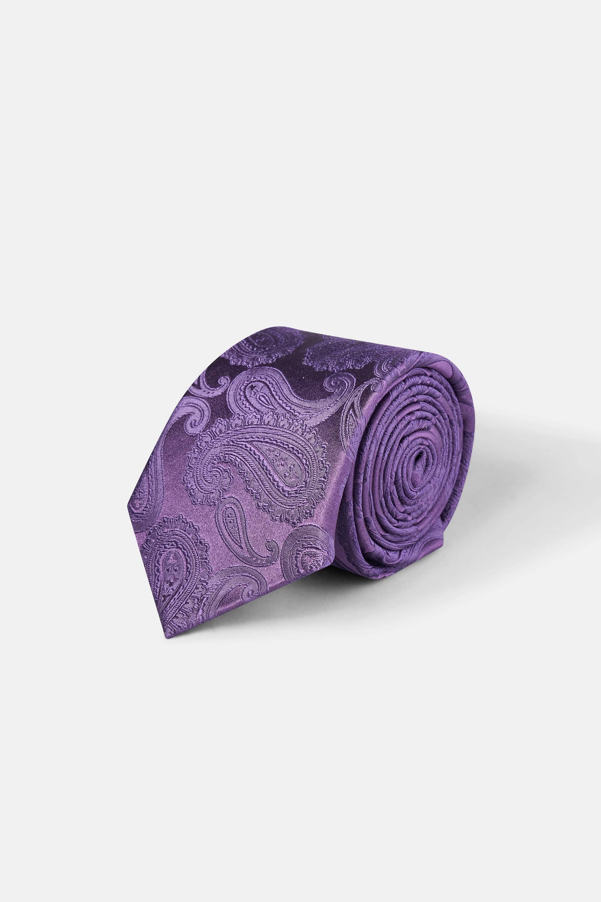 Woven Tie | 100% Silk | Paisley Pattern.