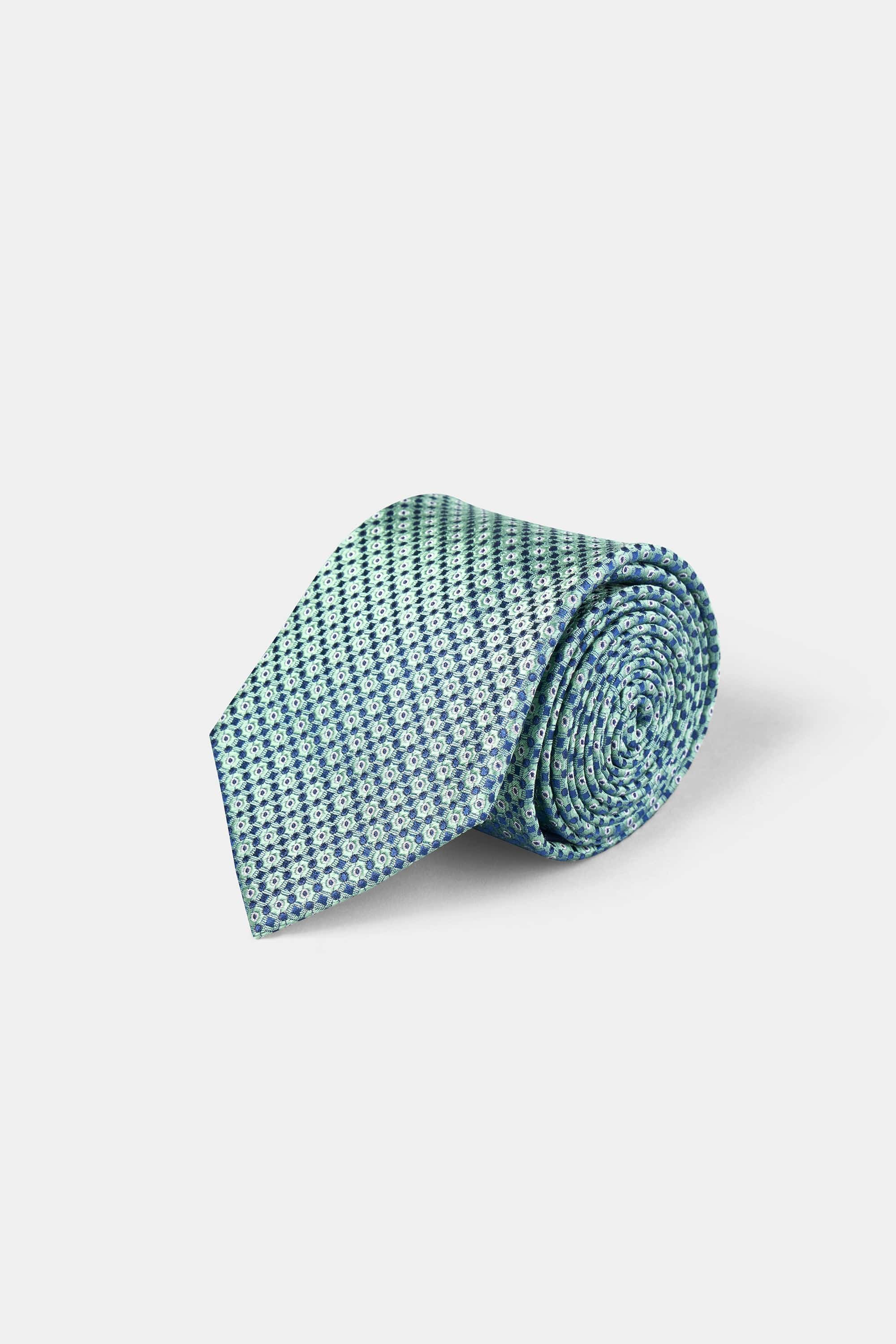 Woven Tie | 100% Silk | Star Pattern.