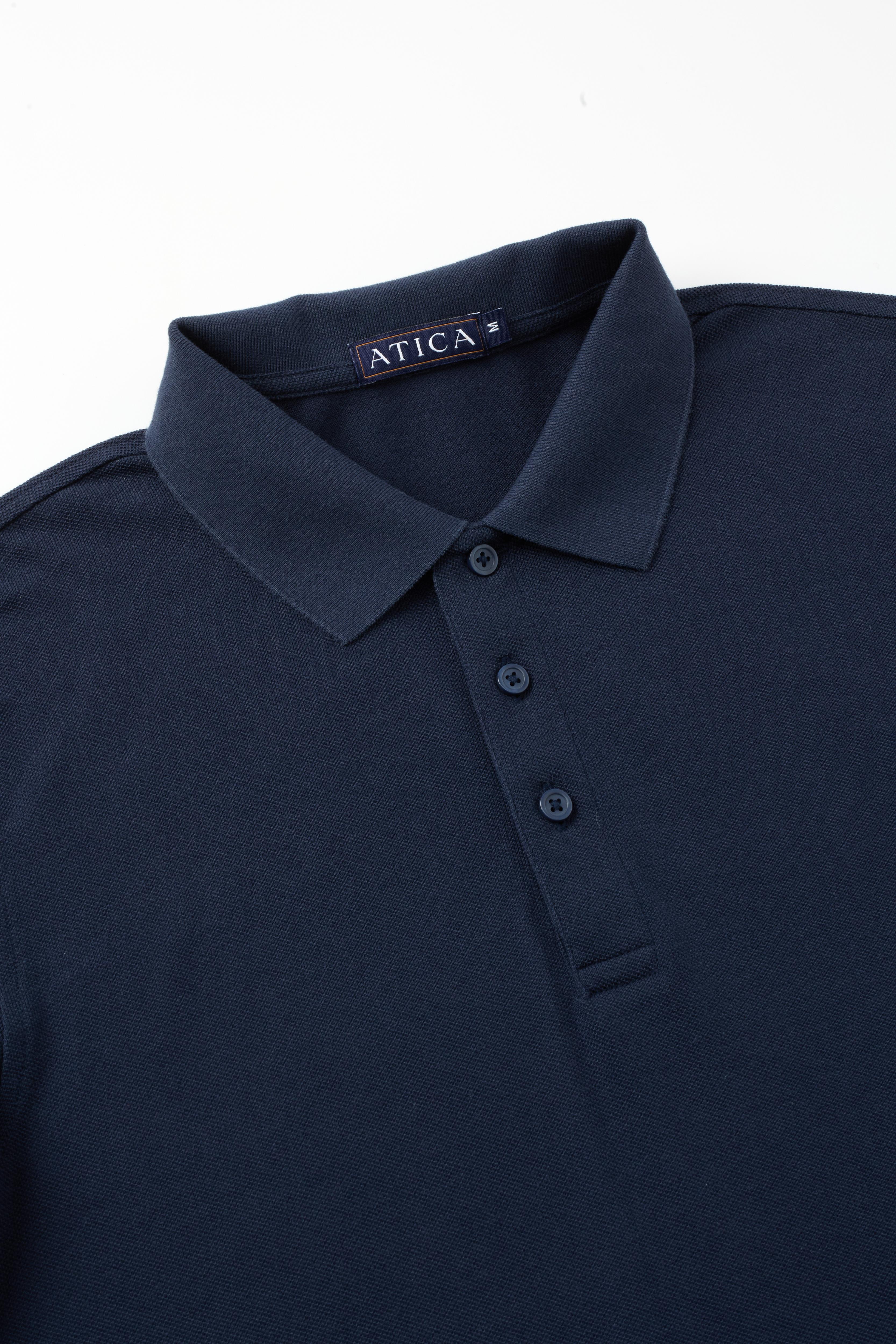 Performance Polo Dark Navy Shirt - Atica Man