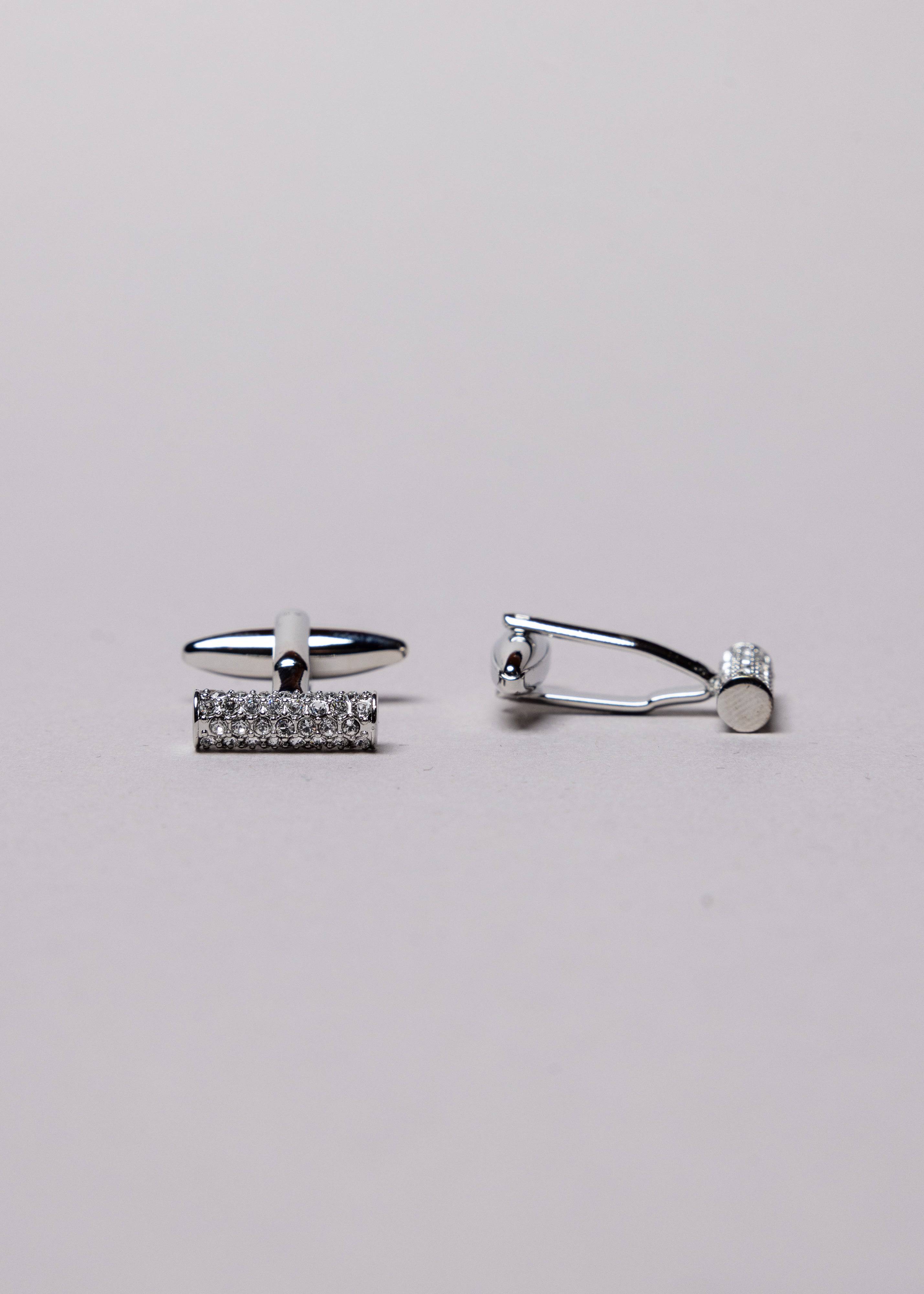 Swarovski Diamond Bar Cufflinks - Atica Man
