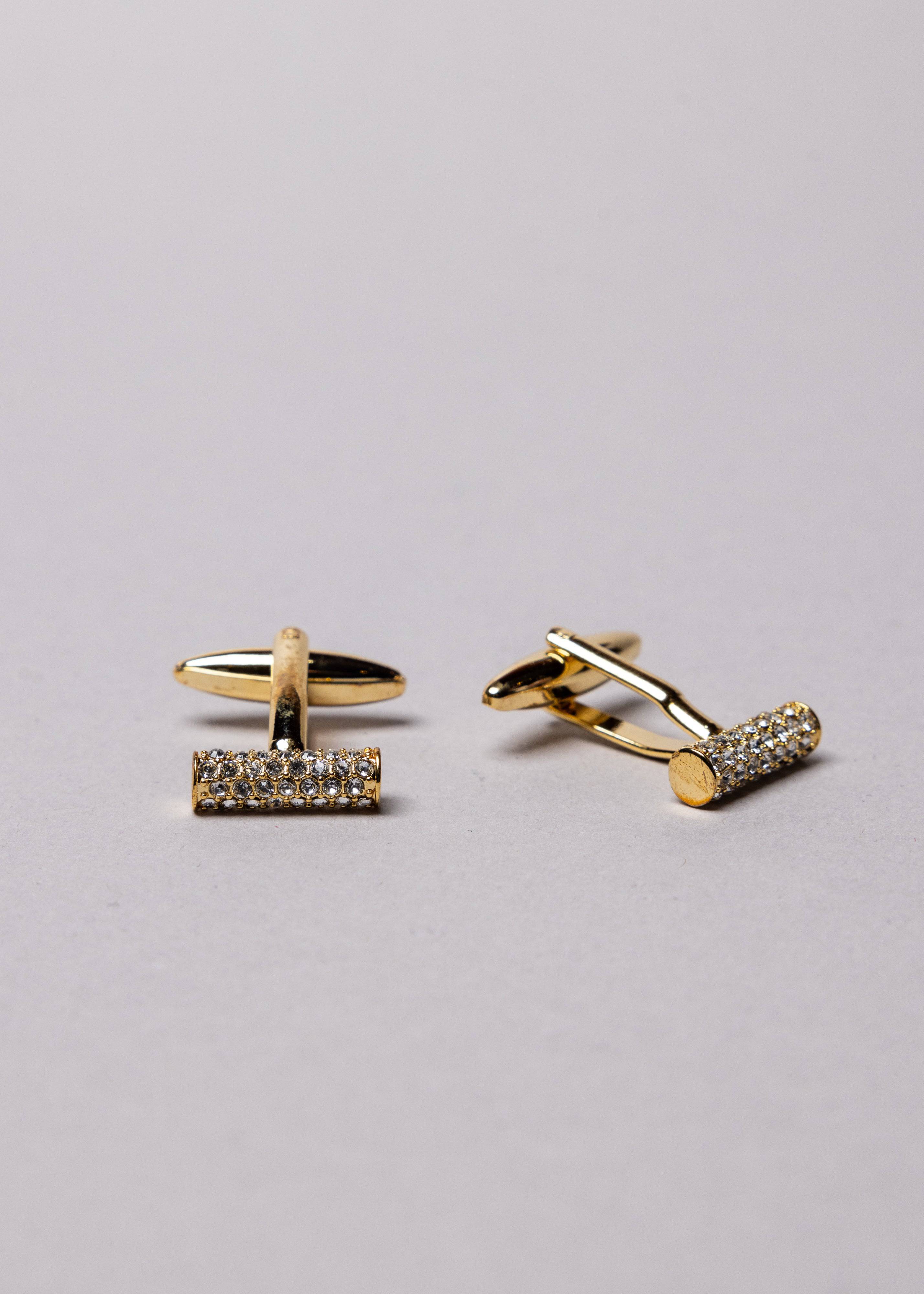 Swarovski Diamond Bar Cufflinks - Atica Man