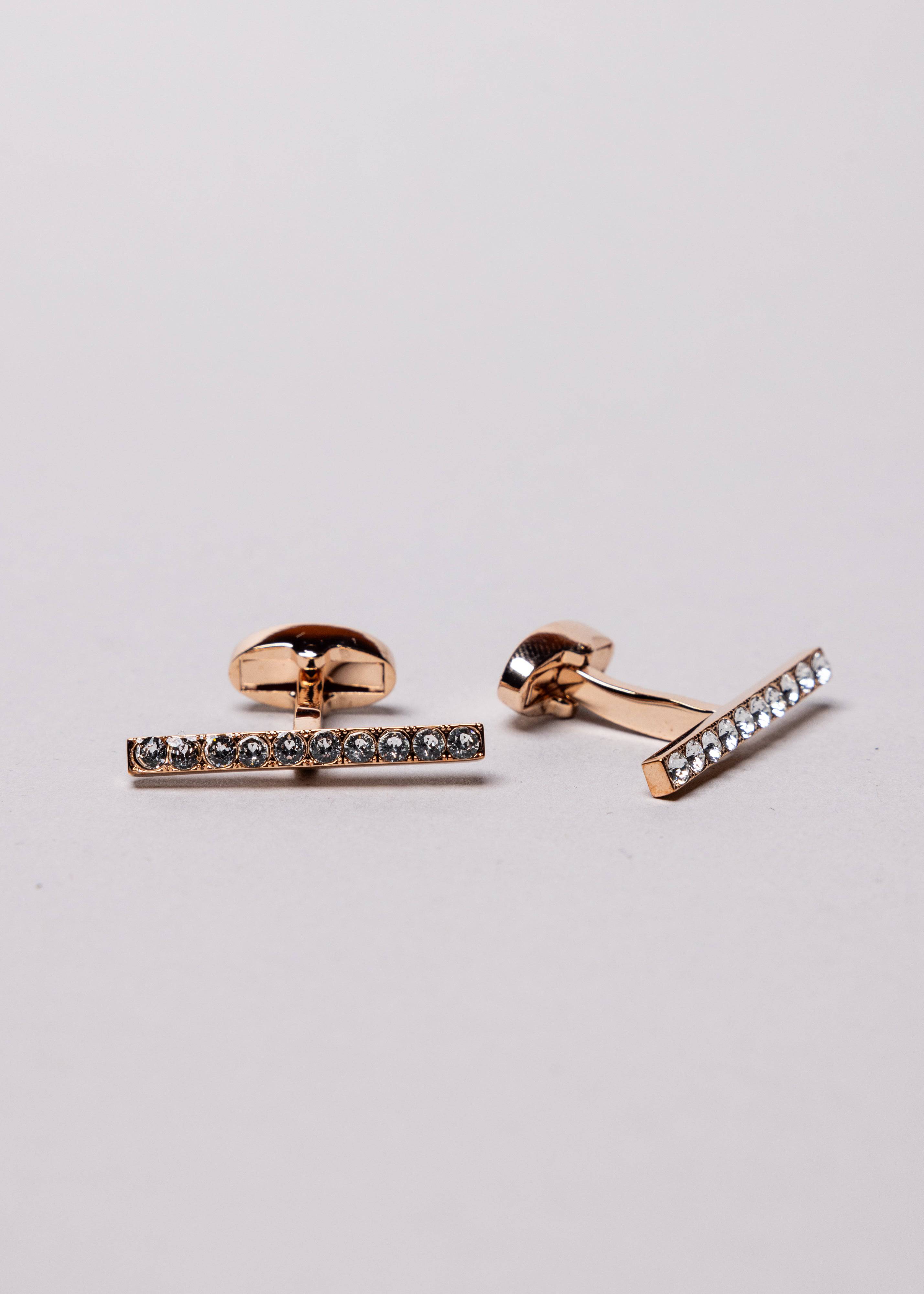Swarovski Shimmer Bar Cufflinks - Atica Man