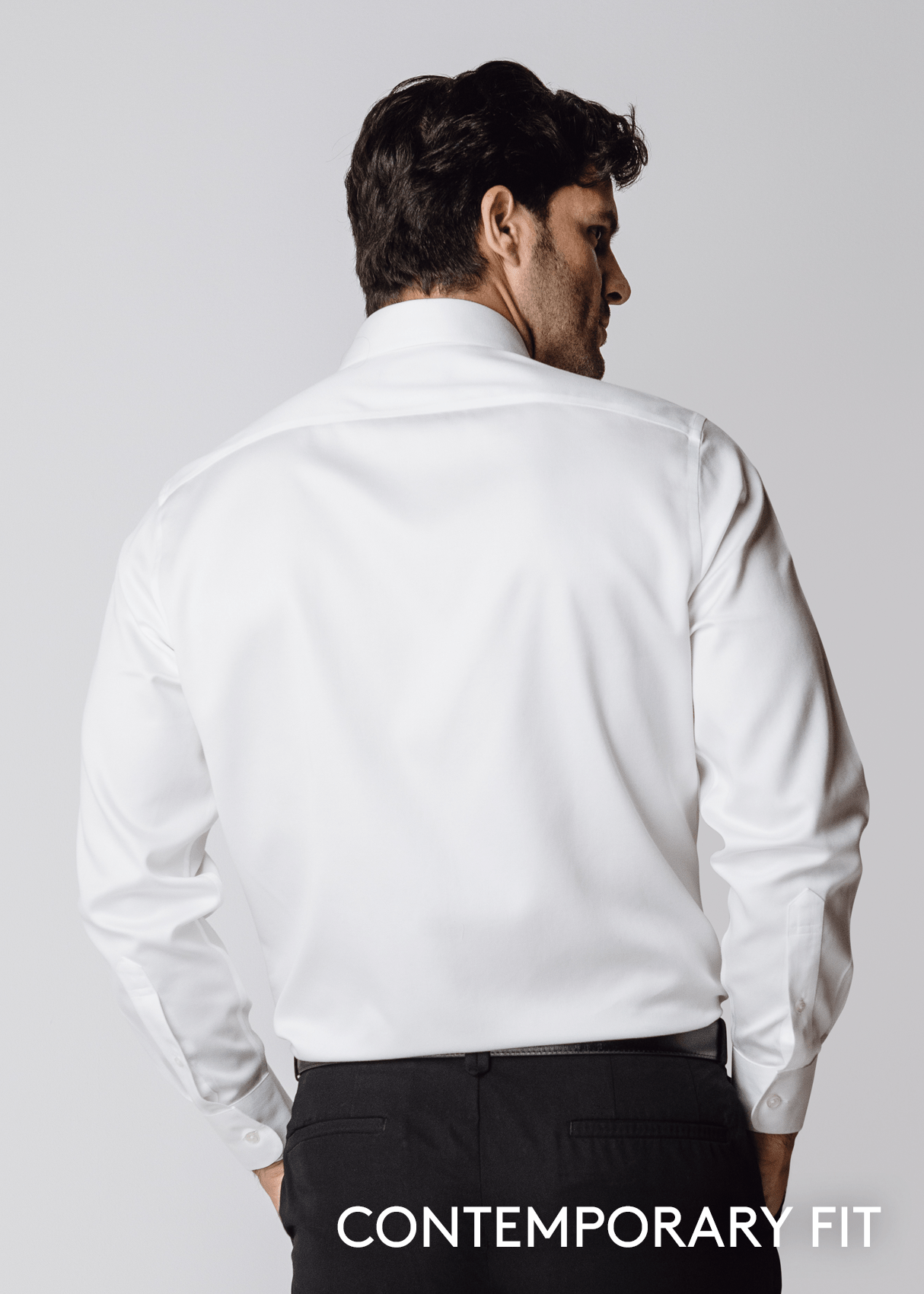 Milano White Dress Shirt - Contemporary – Non-Iron, Wrinkle-Resistant, Breathable Cotton, Tailored Fit