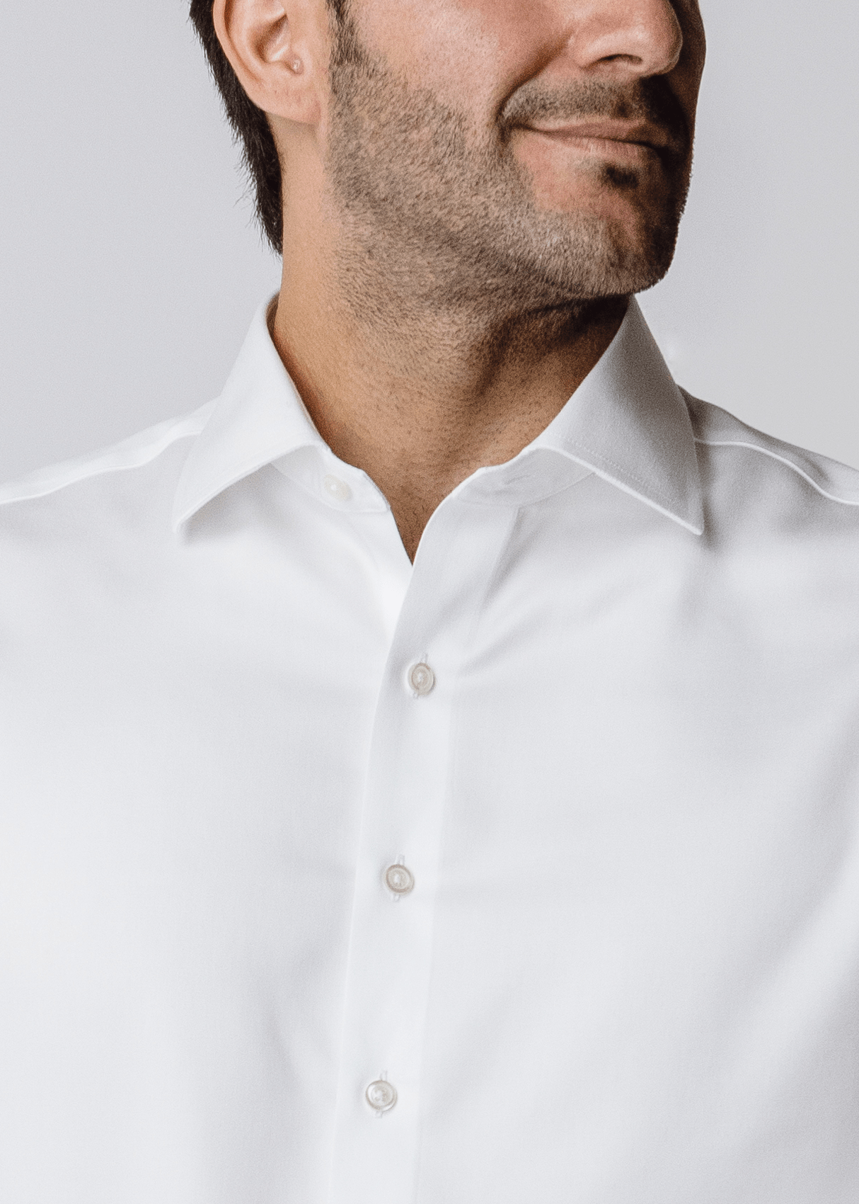 Milano White Dress Shirt - Contemporary – Non-Iron, Wrinkle-Resistant, Breathable Cotton, Tailored Fit