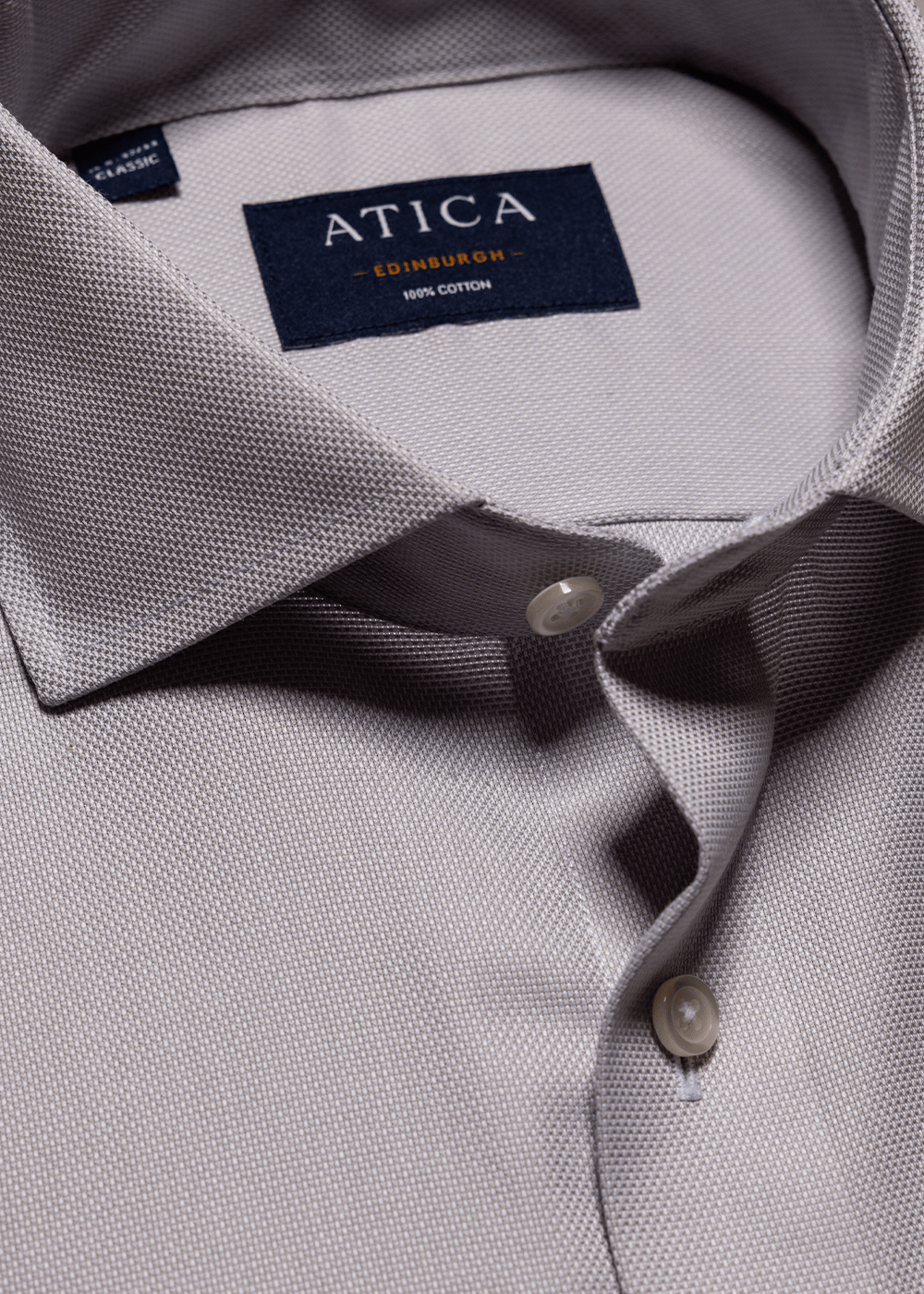 Royal Oxford Shirt - Grey – Non-Iron, Wrinkle-Resistant, Breathable Cotton