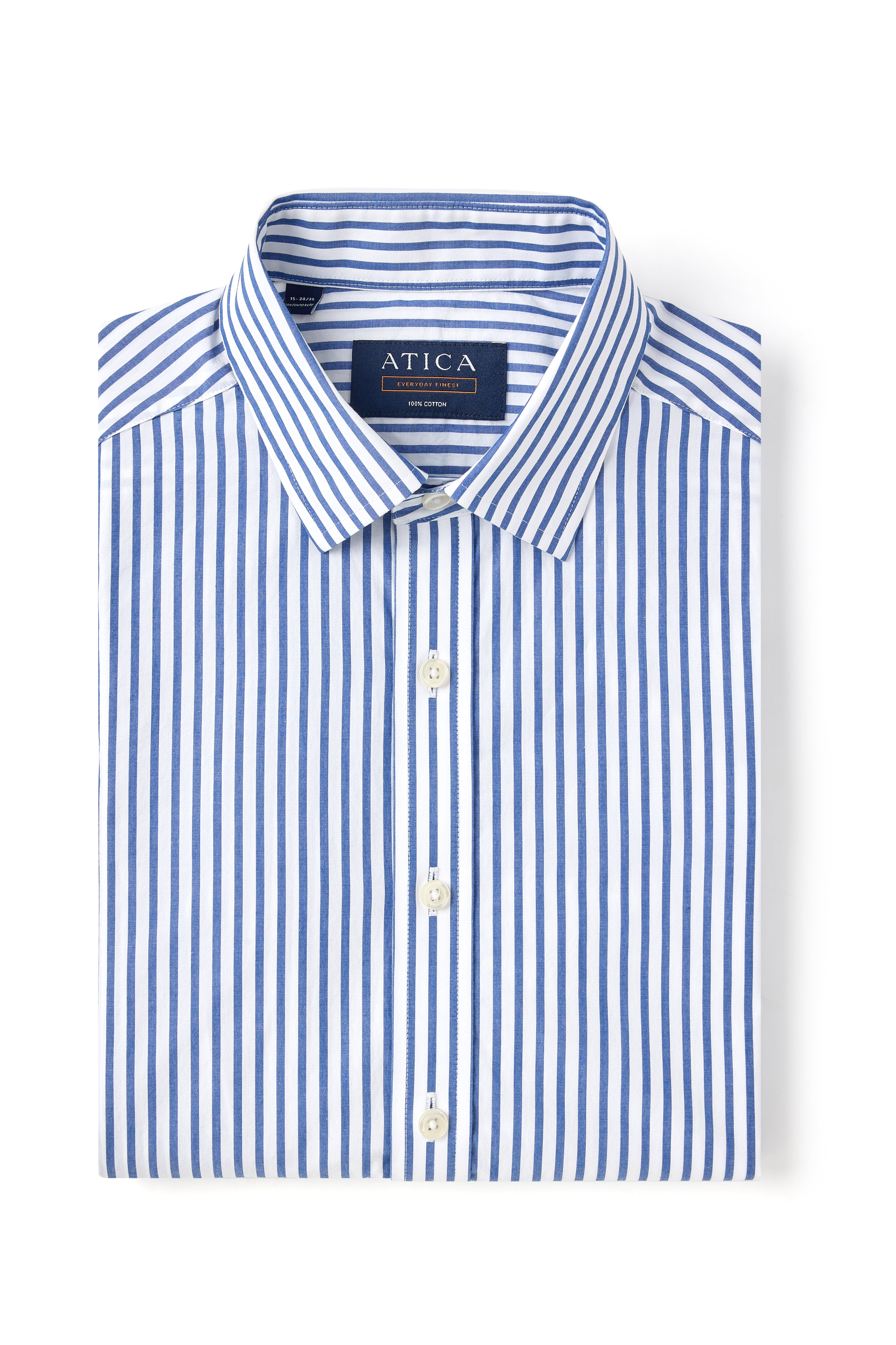blue bengal stripe dress shirt Everyday Size:42 Short Jacket+36 Waist Adjust 32to38)(Height: 5 4 to5 7 )(Neck  16-17.5:L
