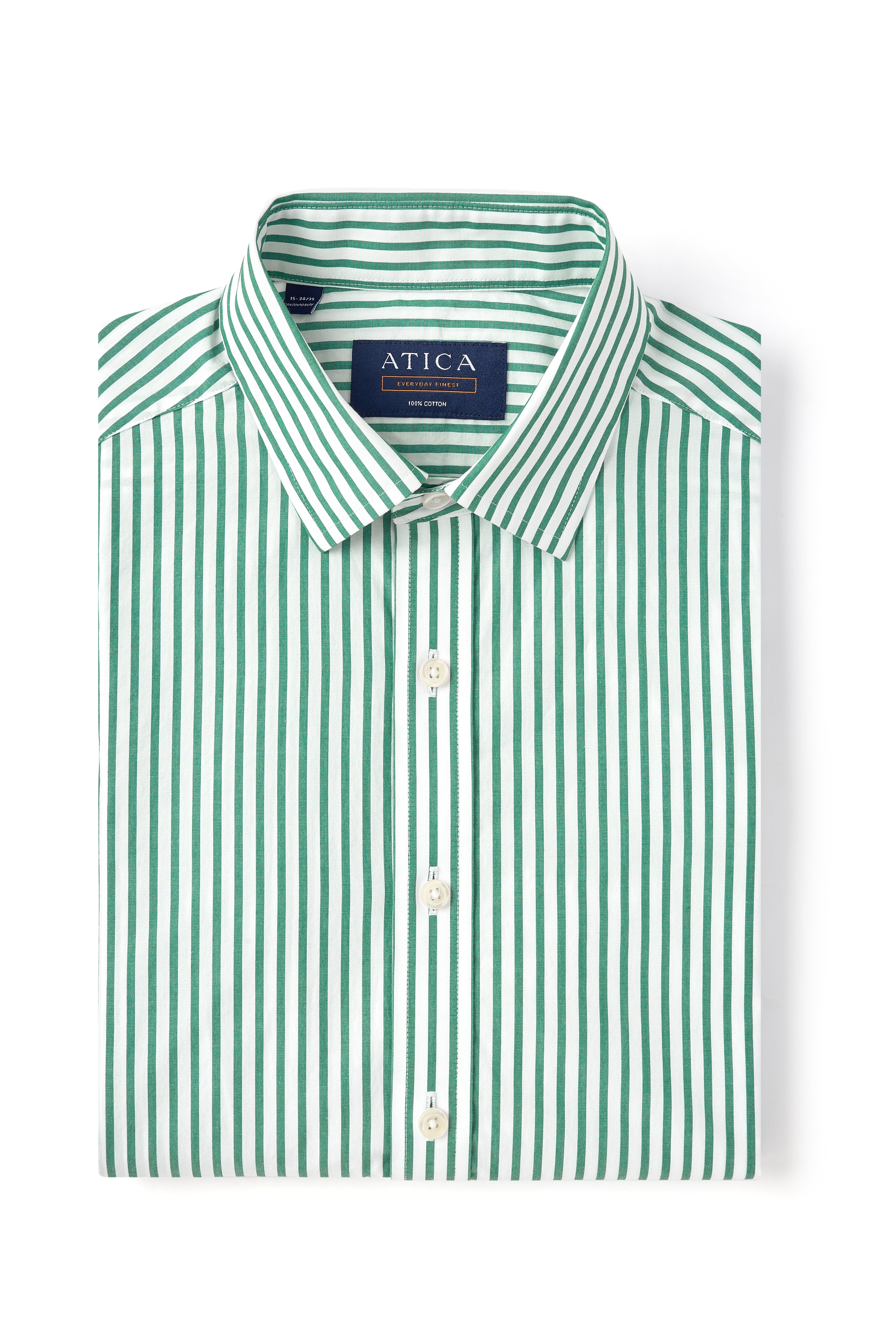 Everyday Green Bengal Stripe Casual Shirt Non-Iron, Wrinkle-Resistant Classic / 17 / Medium (32-33) Everyday Green Bengal Stripe Casual Shirt Non-Iron, Wrinkle-Resistant Classic / 17 / Medium (32-33)