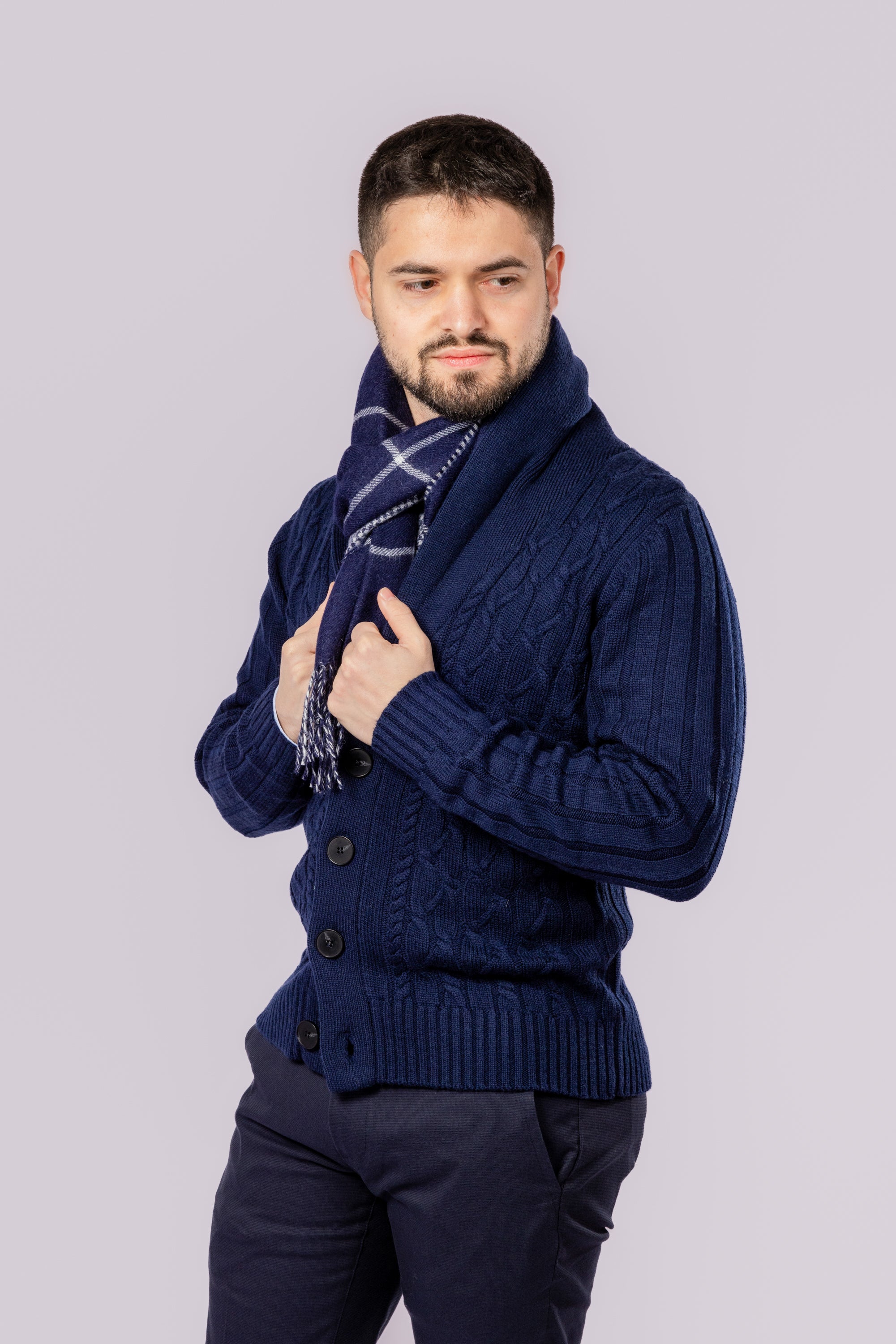 Cable Knit Cardigan - Atica Man