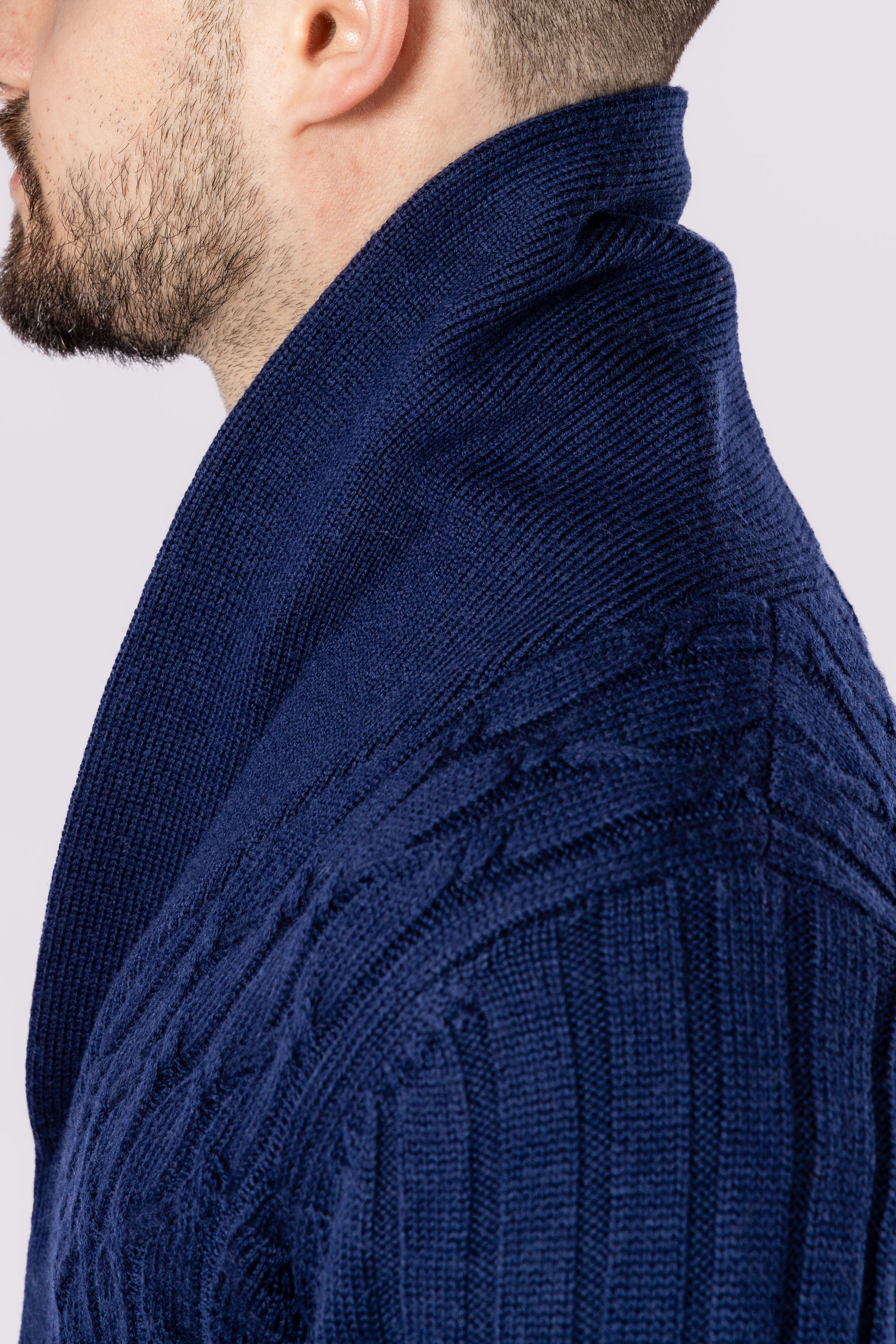 Cable Knit Cardigan - Atica Man