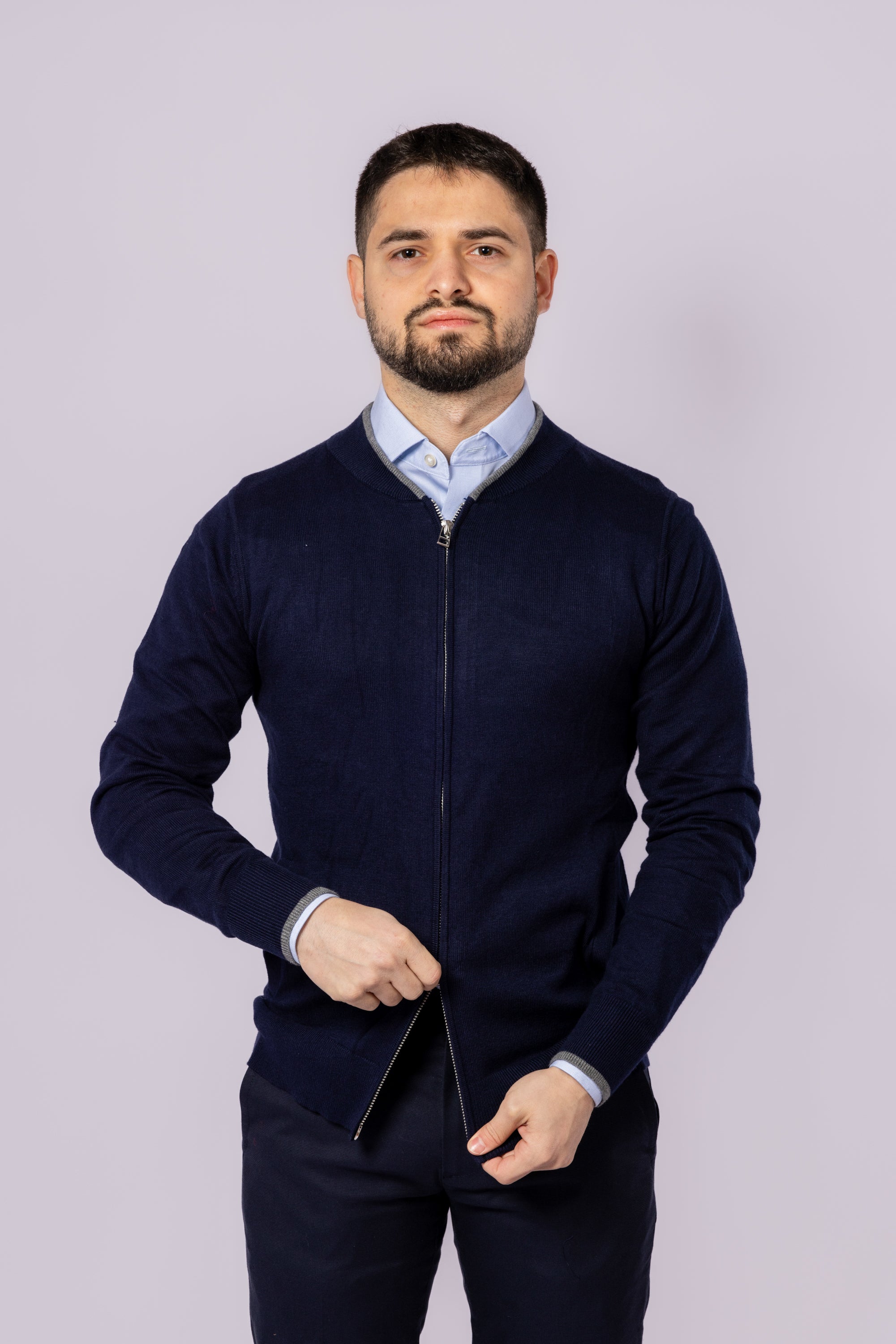 Ottoman Full Zip Cardigan - Atica Man