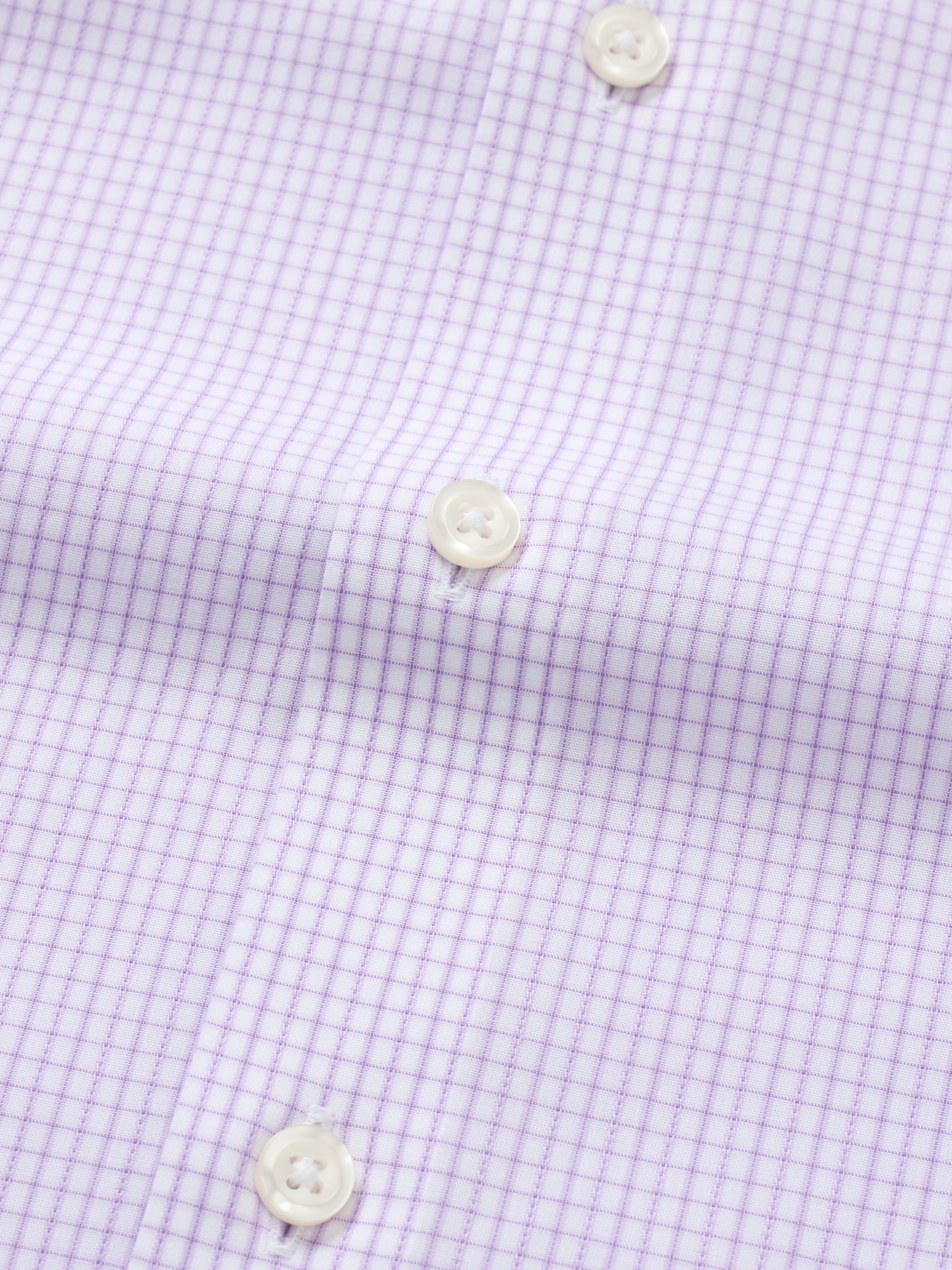 Greenwich Purple Mini Grid Shirt - Atica Man