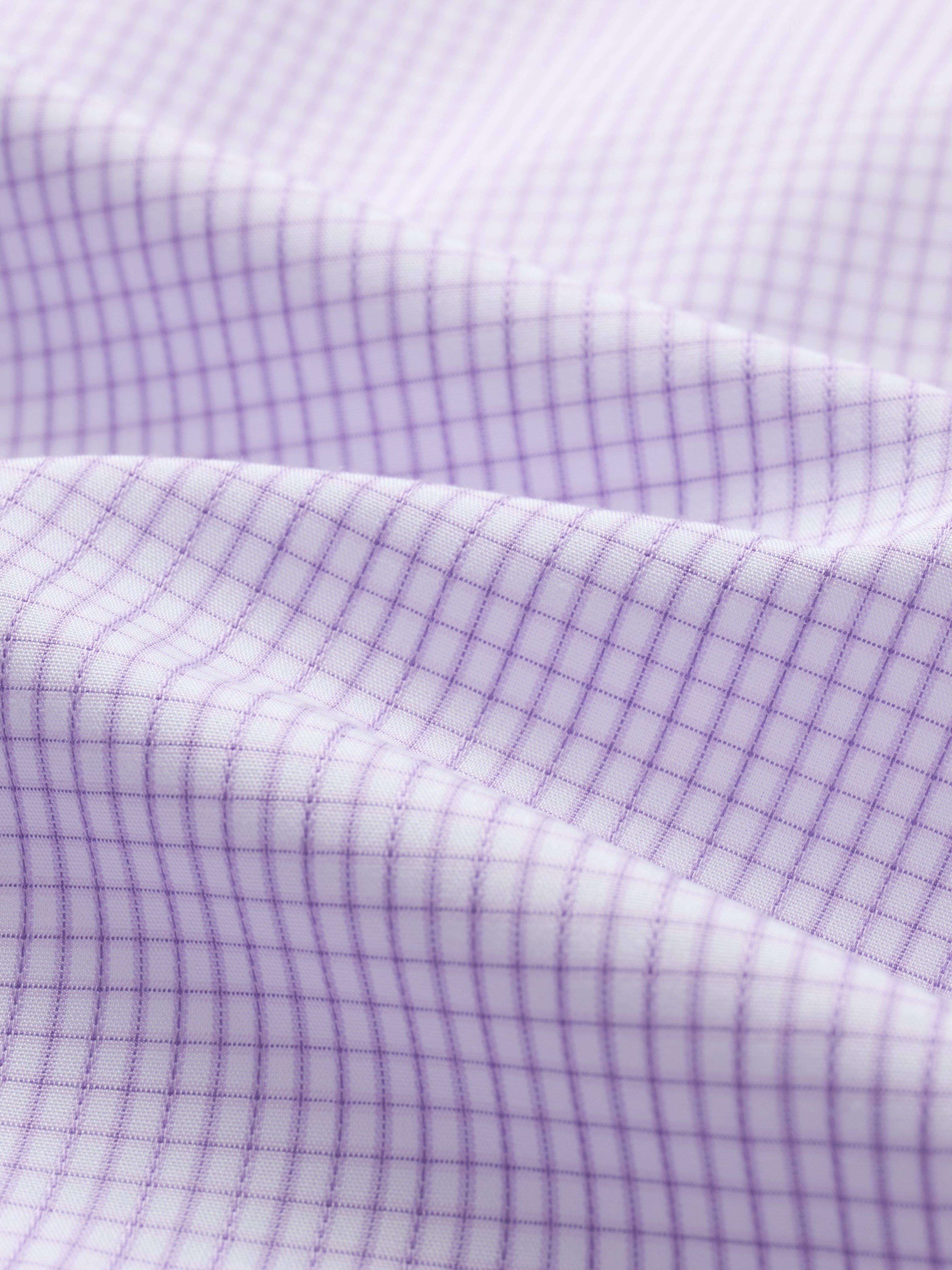 Greenwich Purple Mini Grid Shirt - Atica Man