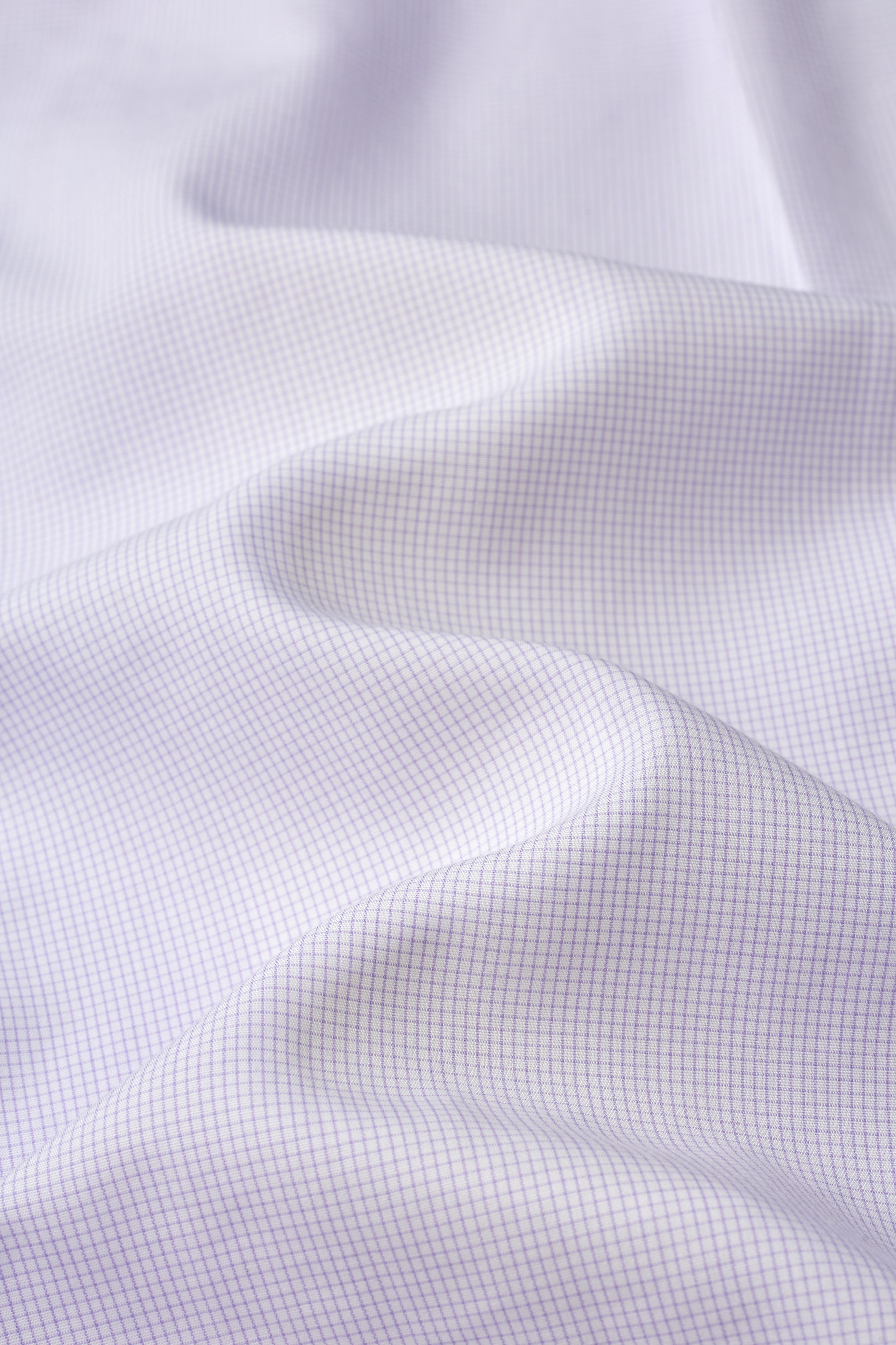 EVERYDAY Lavender Micro Grid Shirt - Atica Man