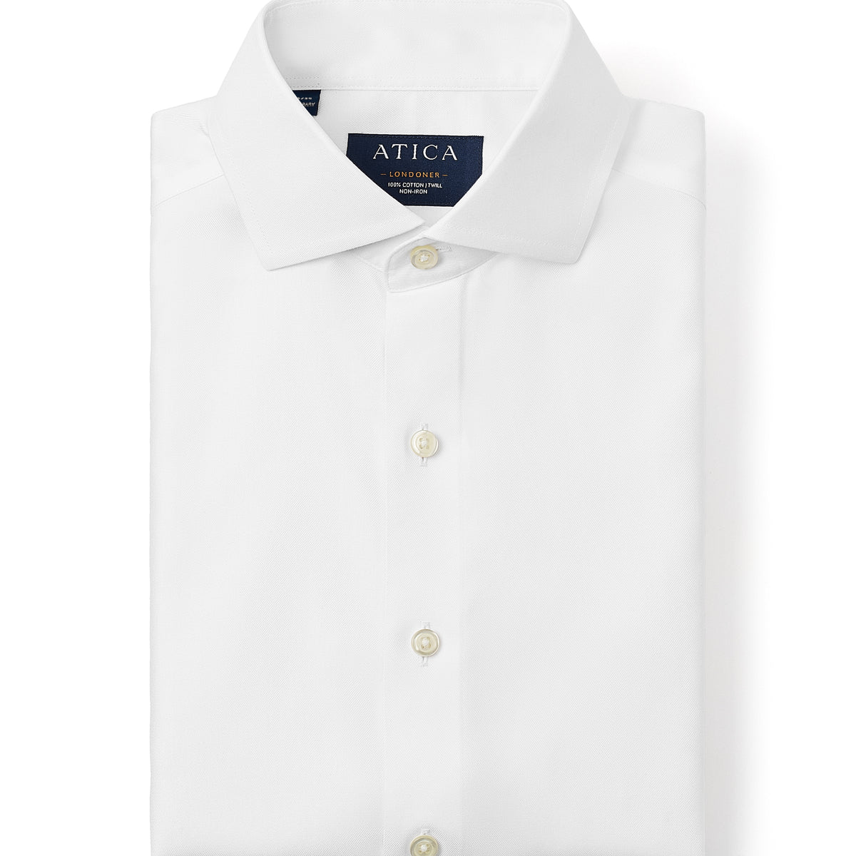 white dress shirt men Londoner White Shirt Classic No Pocket / 15.5 / Medium (32-33)