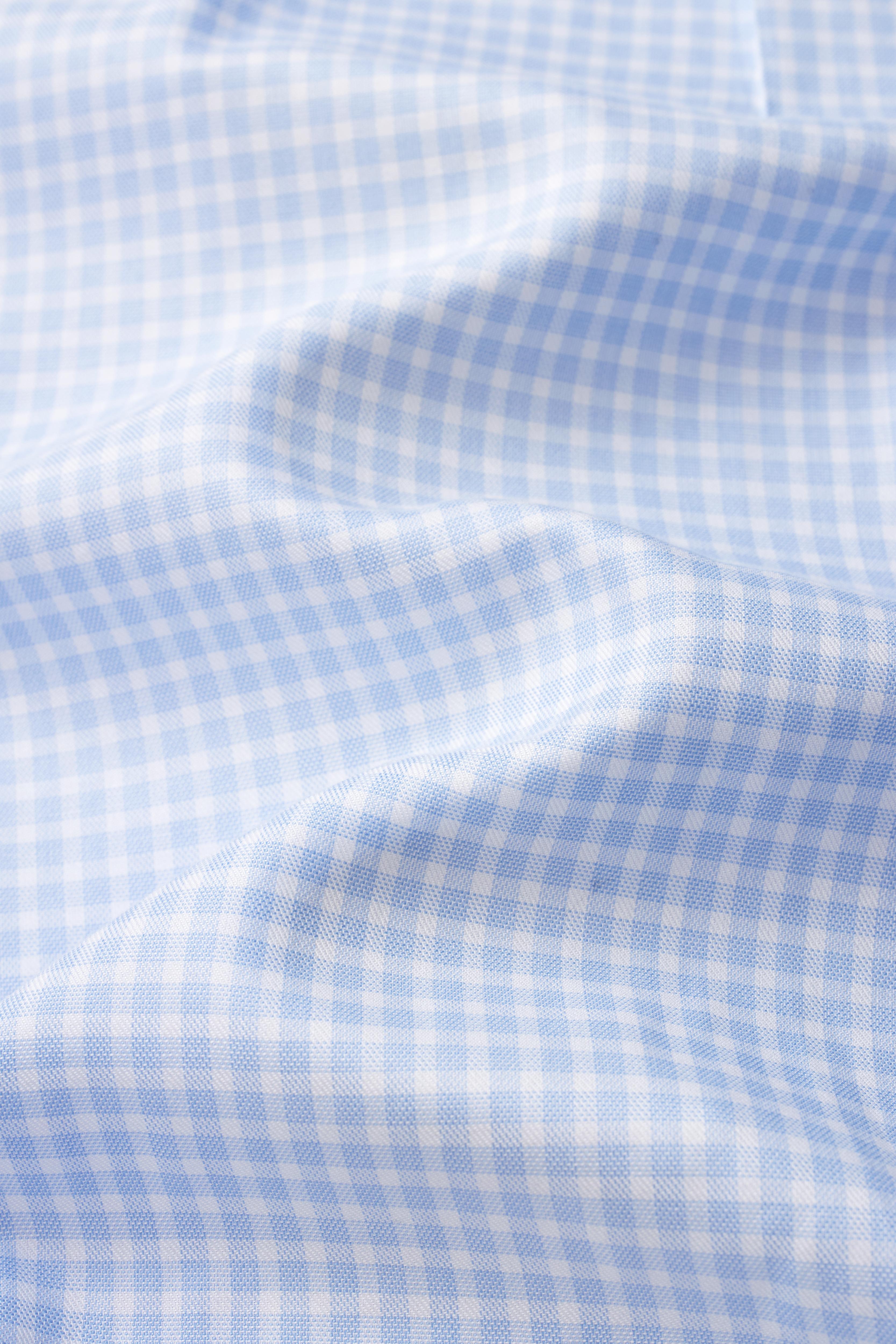 EVERYDAY Light Blue Gingham Shirt - Atica Man