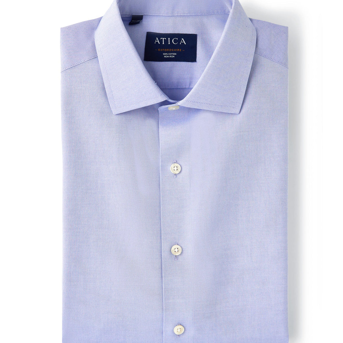 Non-Iron Royal Oxford Shirt - French Blue - Wrinkle-Resistant & Breathable 