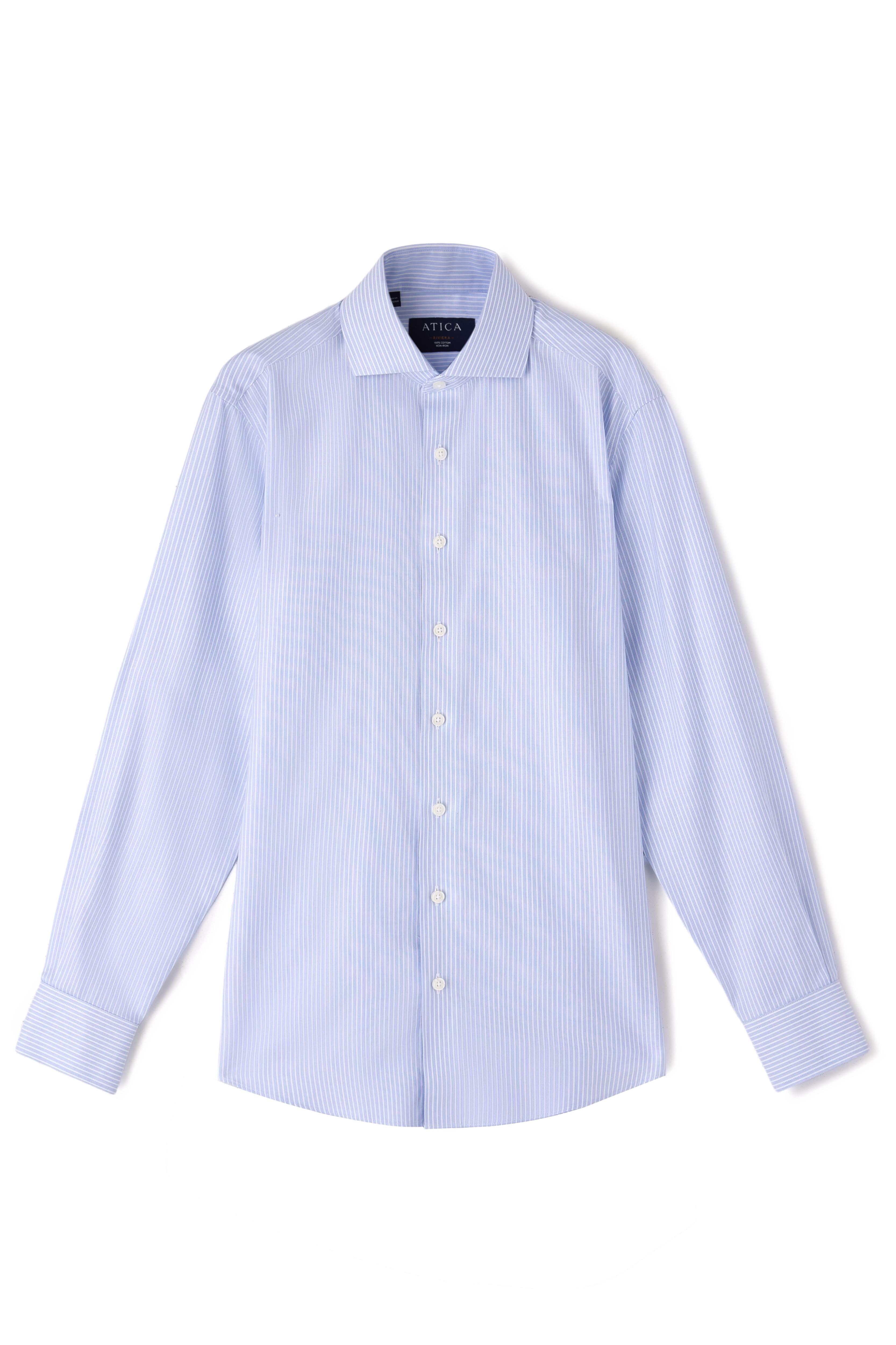 Riviera White Stripe Shirt - Atica Man