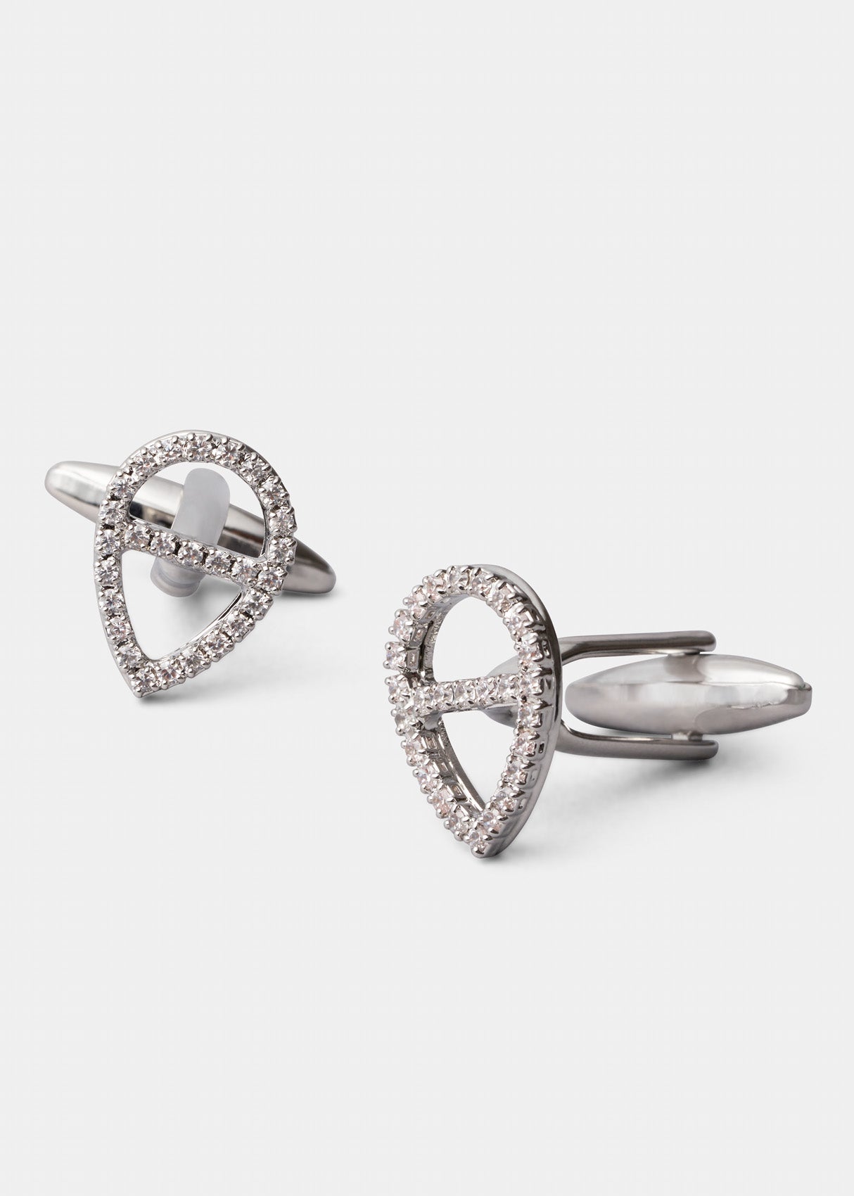 Swarovski Pear Shape Cufflinks.